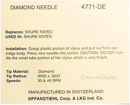 سوزن گرامافون برای شوره N97ED N-97ED شوره M97ED M97 N97 N105E 778-DE 4771-DE