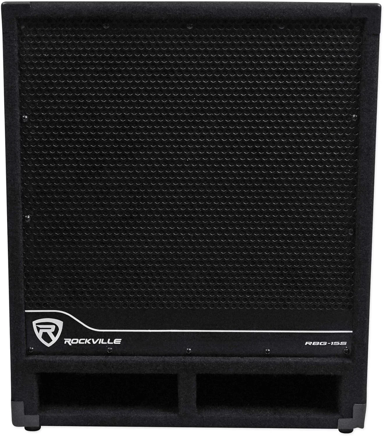 ساب ووفر اکتیو Rockville RBG15S، 15 اینچ، 1600 وات، بیس عمیق، DSP، لیمیتر، کراس اوور قابل تنظیم، پایه نصب، روکش فرش، ایده آل برای اجراهای زنده و رویدادها