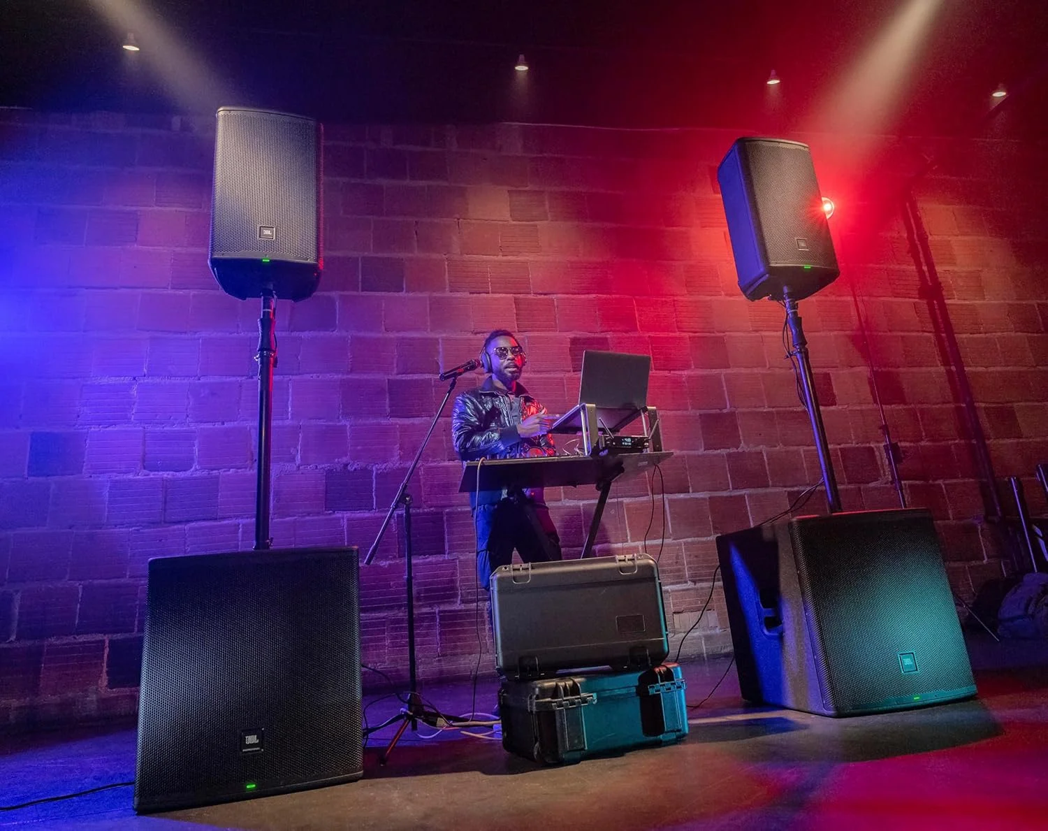 ساب ووفر اکتیو PA مدل JBL Professional EON718S با بلوتوث، 18 اینچ، الکتریکی سیمی، مشکی