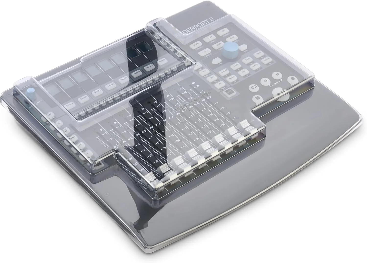 محافظ پلی کربنات بسیار قوی Decksaver، طراحی شده برای Presonus FaderPort 8، پوشش ضد گرد و غبار برای مسافرت و محافظت روزمره