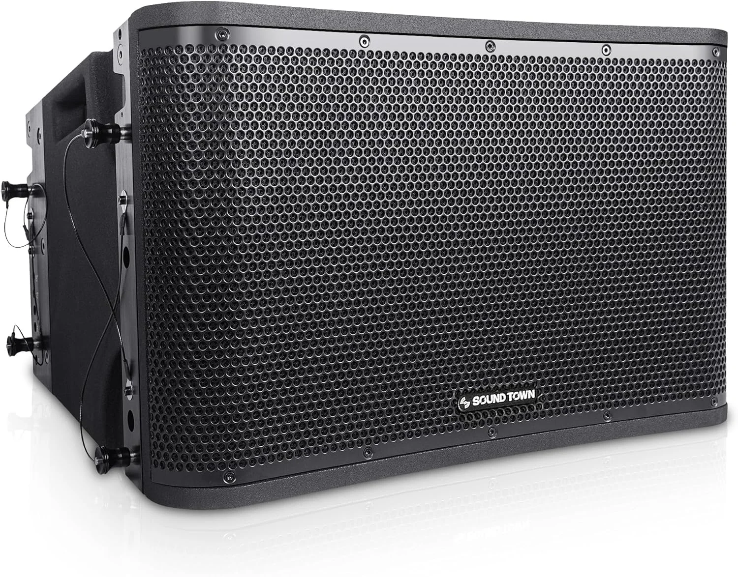 سیستم بلندگوی خطی آرایه ای 12 اینچی سری Sound Town ZETHUS با DSP داخلی، مشکی برای صدای زنده، کلوپ، بار، رستوران، کلیسا و مدرسه (ZETHUS-112BPW)