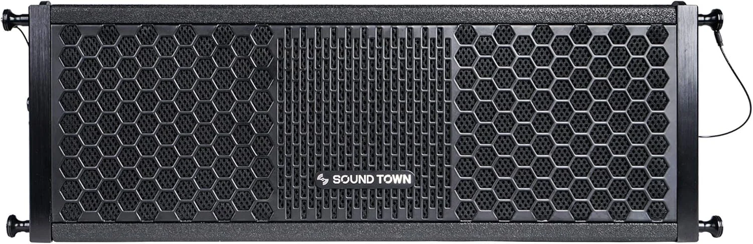 سیستم بلندگوی لاین اری سری Sound Town ZETHUS مدل 2 X 5 با درایور فشرده سازی تیتانیومی، مشکی (ZETHUS-205V2)