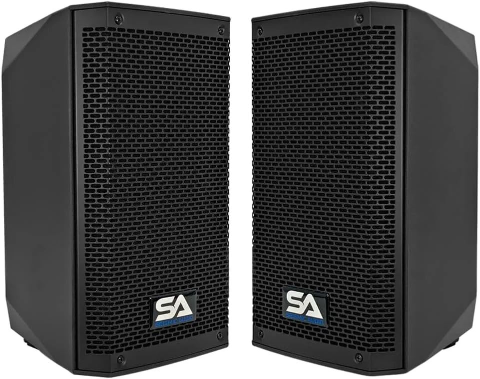 Seismic Audio - Riot-8 - یک جفت بلندگوی اکتیو 8 اینچی 500 واتی PA/DJ با بلوتوث، DSP داخلی، میکسر داخلی و آمپلی فایر کلاس D