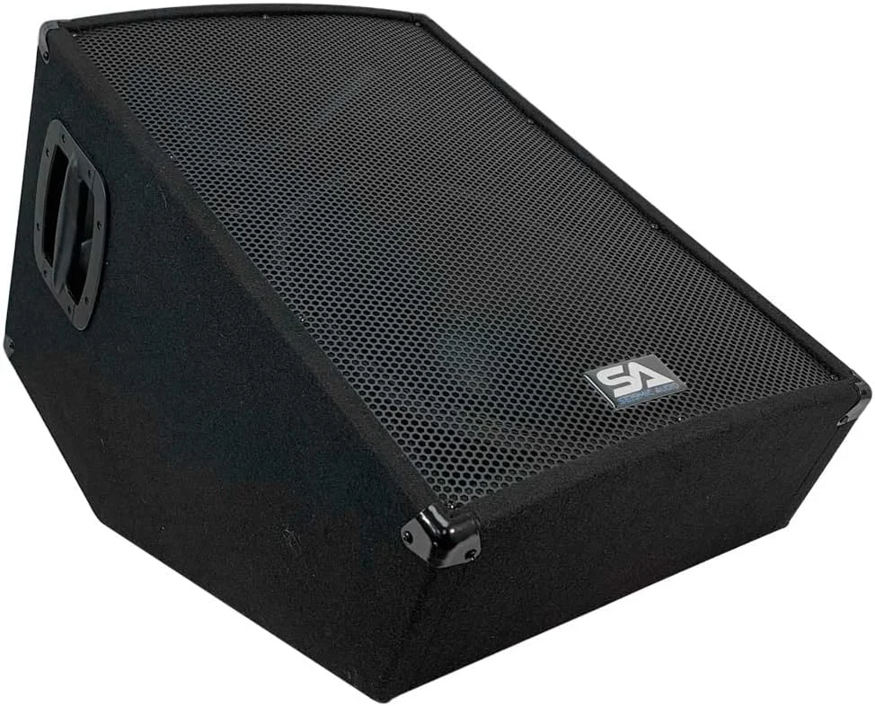 مانیتور استیج اکتیو 2-Way سایزم ۱۵ اینچ Seismic Audio مدل SA-15MT-PW با هورن تیتانیومی - توان ۳۵۰ وات RMS - مناسب استیج PA/DJ، استودیو و صدای زنده