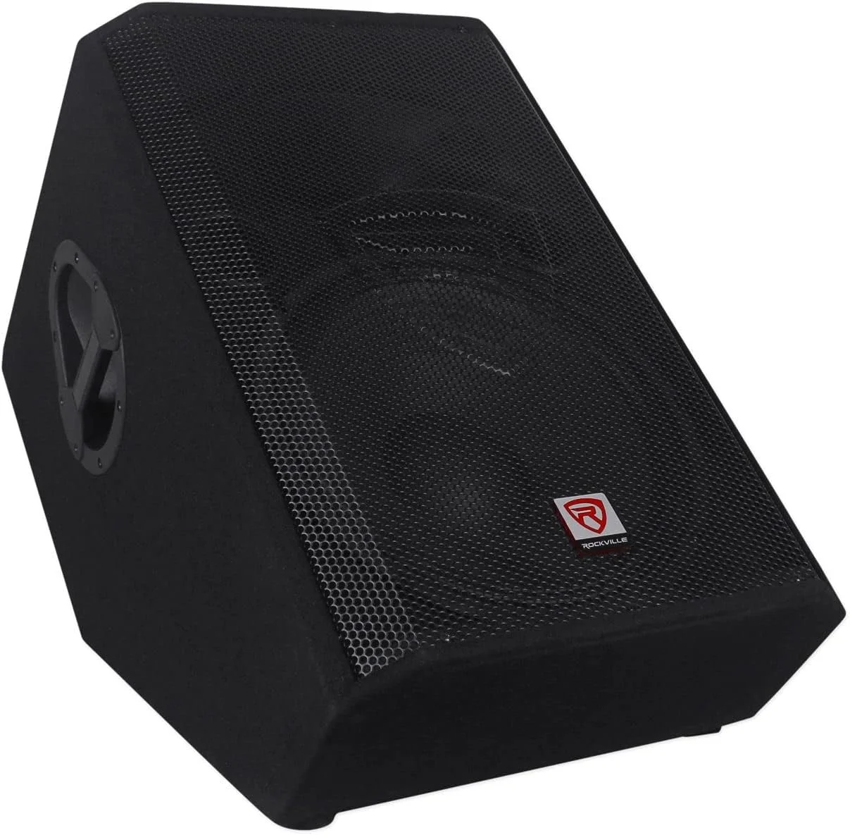 اسپیکر مانیتور استیج اکتیو Rockville RSM15A با توان 1400 وات، ووفر 15 اینچی، ورودی های XLR/1/4 اینچی و طراحی شیب دار، مناسب برای اجراهای زنده موسیقی