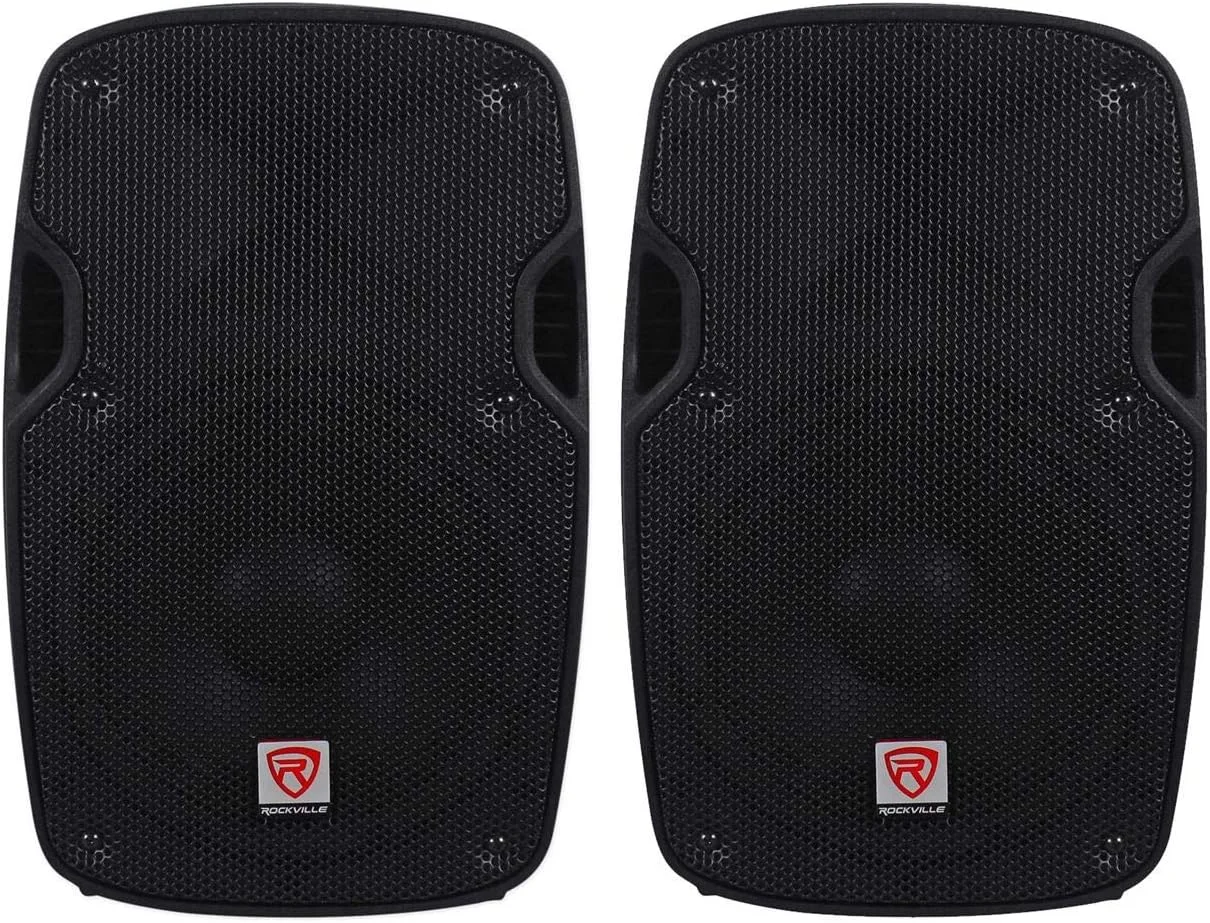 راکویل 2 عدد SPG88 بلندگوی پسیو 8 اینچی 800 واتی DJ PA، بدنه سبک وزن ABS، 8 اهم