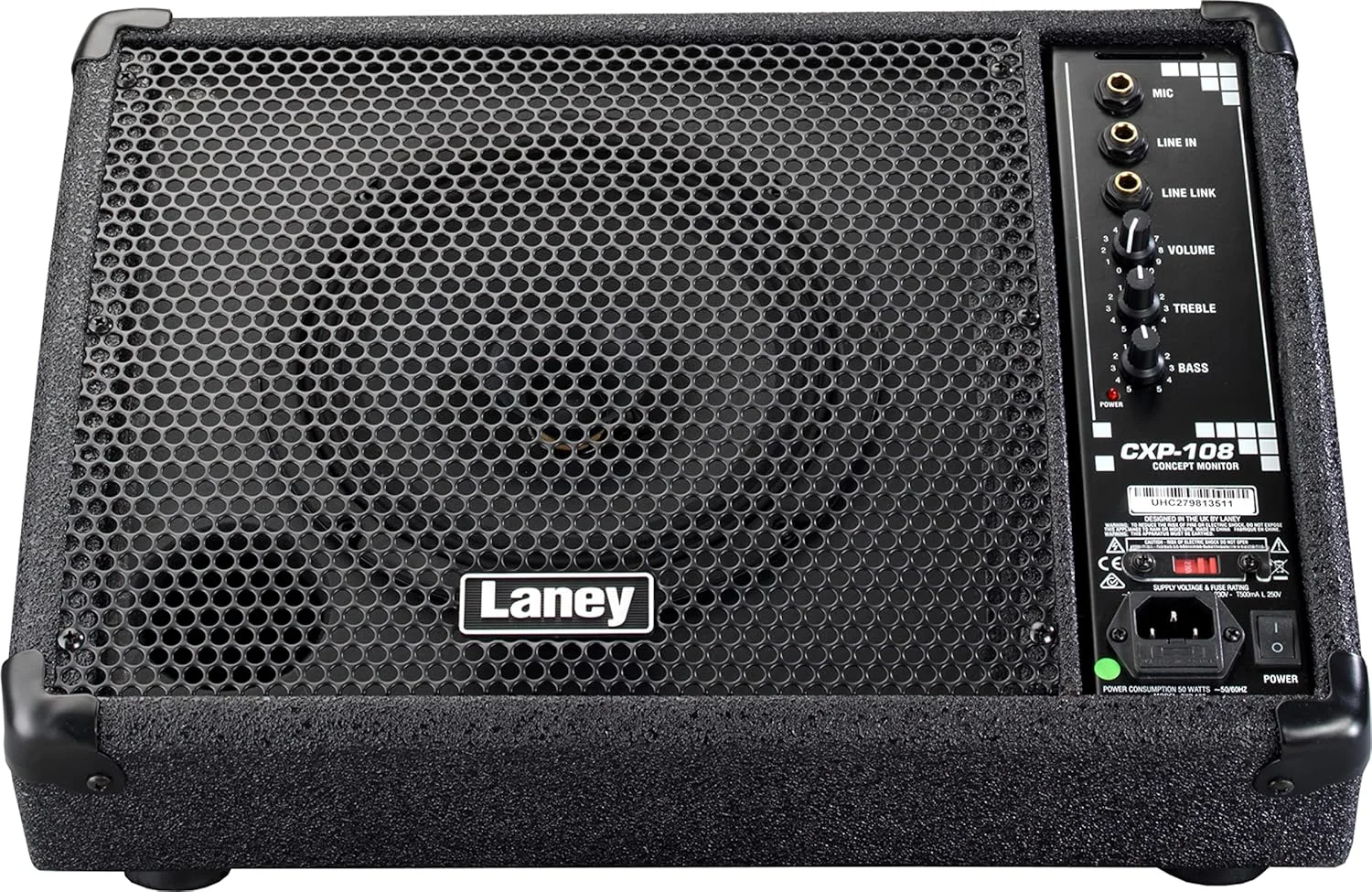مانیتور استیج اکتیو Laney سری CONCEPT CXP-108 - توان 80 وات - ووفر کواکسیال 8 اینچی، مشکی