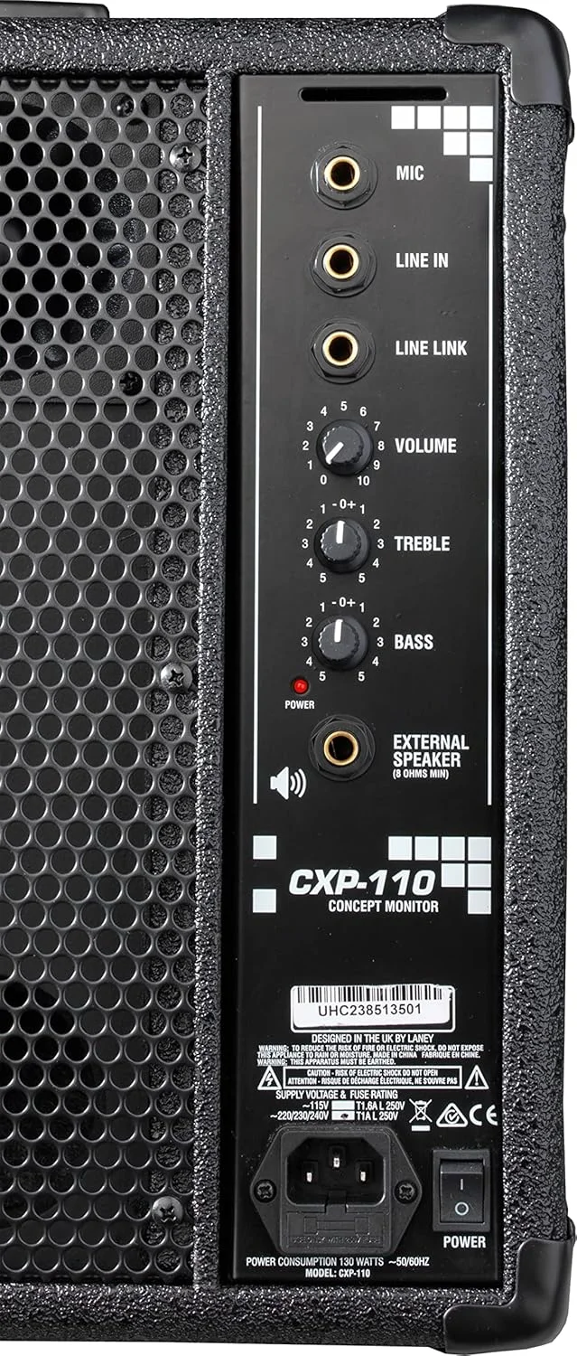 مانیتور استیج اکتیو Laney CONCEPT Series CXP-110 - توان 130 وات - ووفر 10 اینچی به همراه هورن، مشکی - تصویر 3 مانیتور استیج اکتیو Laney CONCEPT Series CXP-110 - توان 130 وات - ووفر 10 اینچی به همراه هورن، مشکی - تصویر 3