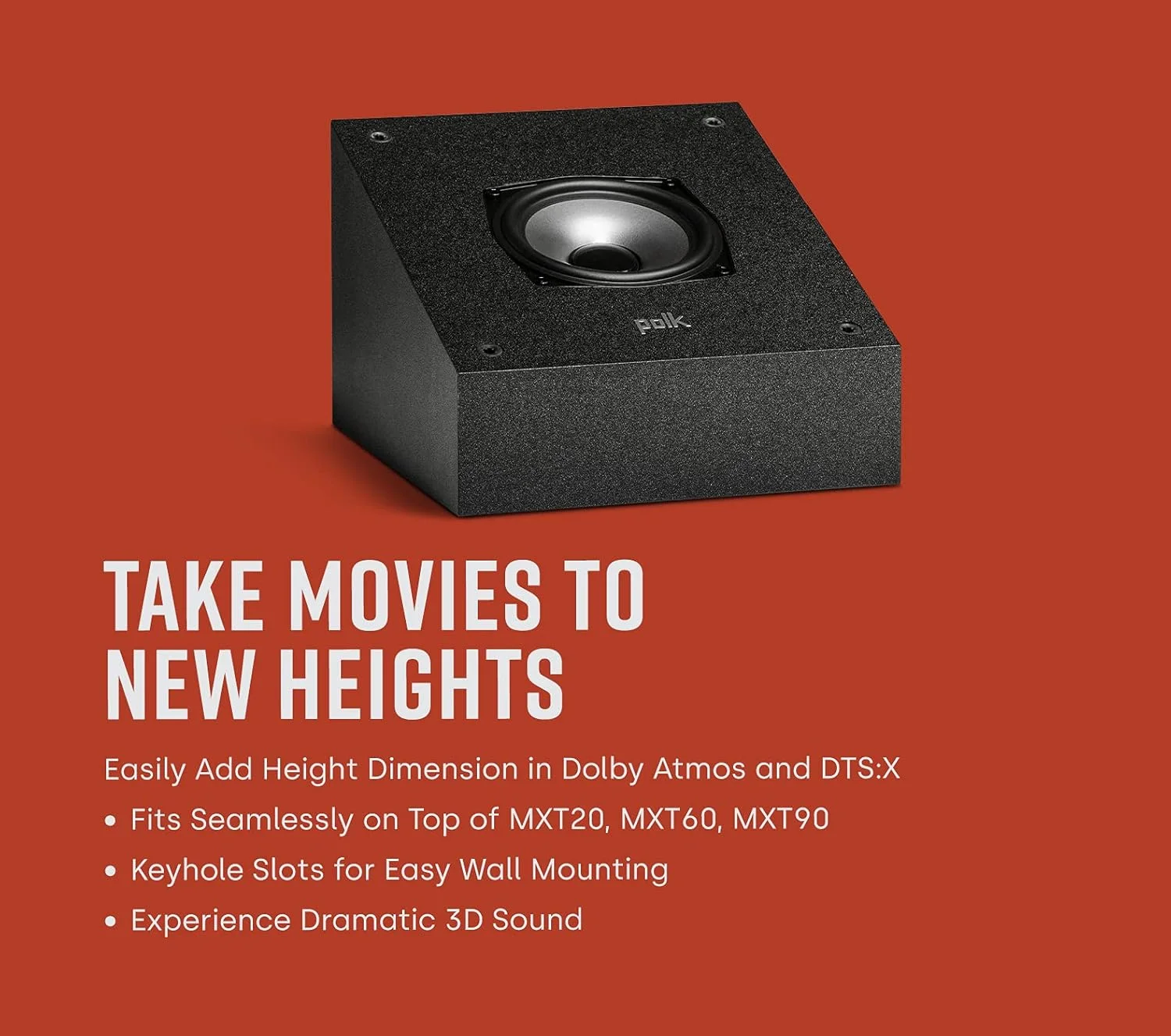 بلندگوی ارتفاعی Polk Audio Monitor XT90 دارای گواهینامه Dolby Atmos، صدای سه بعدی ممتاز، دارای گواهینامه Dolby Atmos و سازگار با DTS:X، کانال ارتفاعی، جفت 2 عددی - تصویر 3 بلندگوی ارتفاعی Polk Audio Monitor XT90 دارای گواهینامه Dolby Atmos، صدای سه بعدی ممتاز، دارای گواهینامه Dolby Atmos و سازگار با DTS:X، کانال ارتفاعی، جفت 2 عددی - تصویر 3