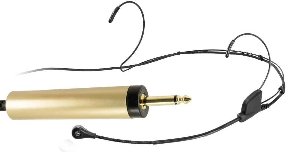 میکروفون هدست حرفه ای Yo-Tronics YTM-HM68، سبک وزن، بوم انعطاف پذیر، صدای شفاف، ایده آل برای ارائه ها و استیج، پادکست ها، آداپتور فانتوم پاور طلایی، کابل 1.2 متری