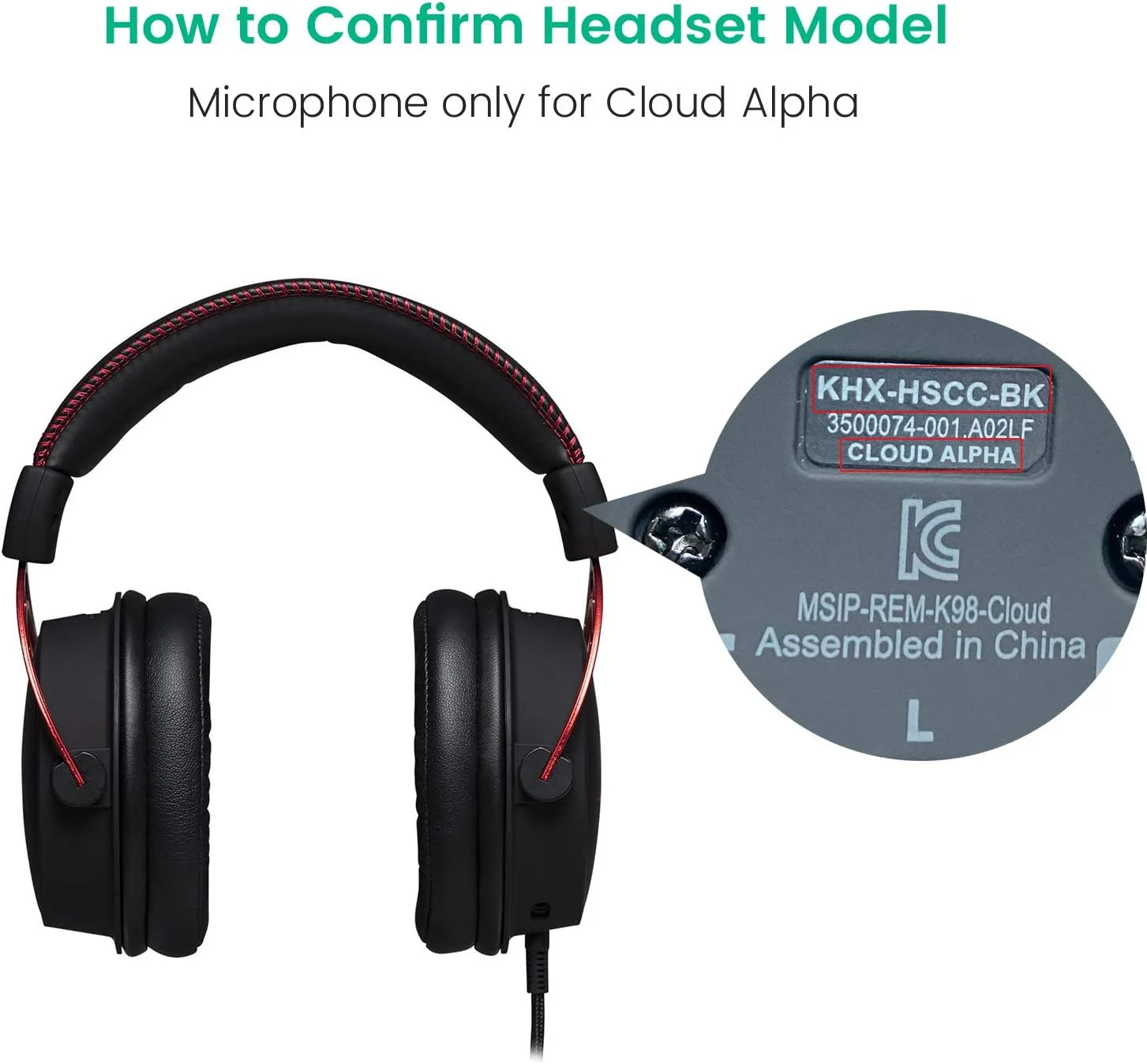میکروفون جایگزین SMAYS برای هدست گیمینگ Kingston HyperX Cloud Alpha، میکروفون بوم هدفون 3.5 میلی متری
