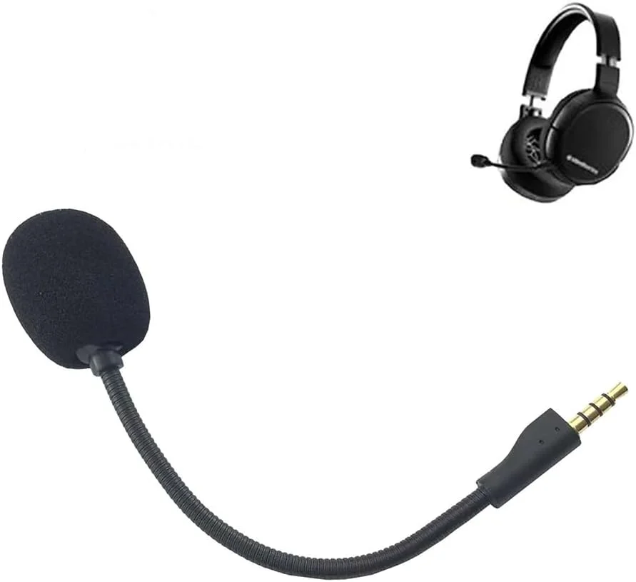 میکروفون بوم جایگزین برای هدست های گیمینگ لاجیتک GPro X GPRO X2 G233 G433 و استیل سریز Arctis 1 با میکروفون استریو 3.5 میلی متری