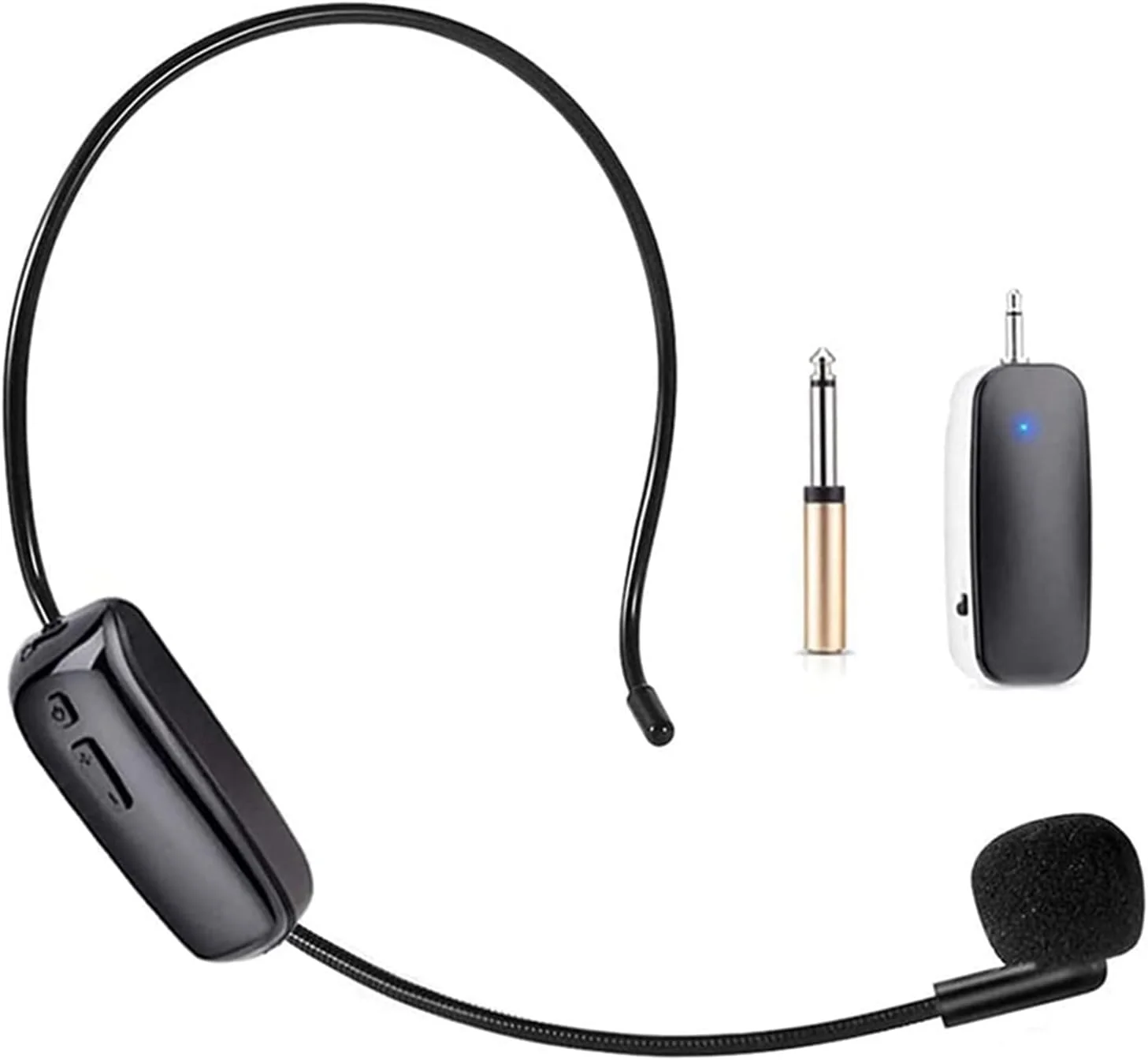 هدست میکروفون بی سیم MAKINGTEC، هدست میکروفون بی سیم UHF و دستی 2 در 1، برد 50 متری برای تقویت کننده صدا، بلندگوهای استیج، راهنمایان تور، مربی تناسب اندام