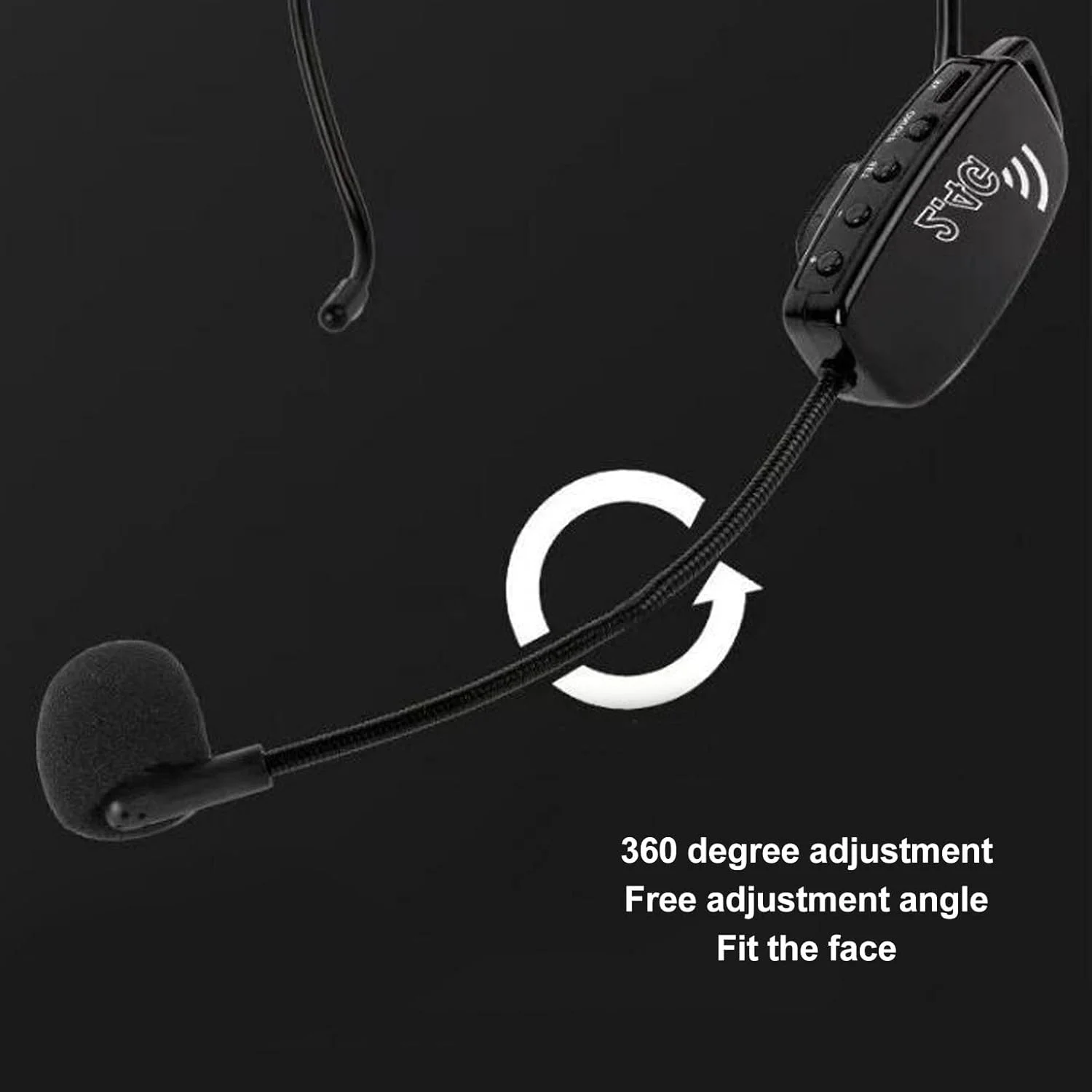 میکروفون هدست 2.4G دو نفره Eujgoov، سیستم میکروفون بی سیم با جفت شدن خودکار، اتصال و پخش، کاهش نویز برای استیج