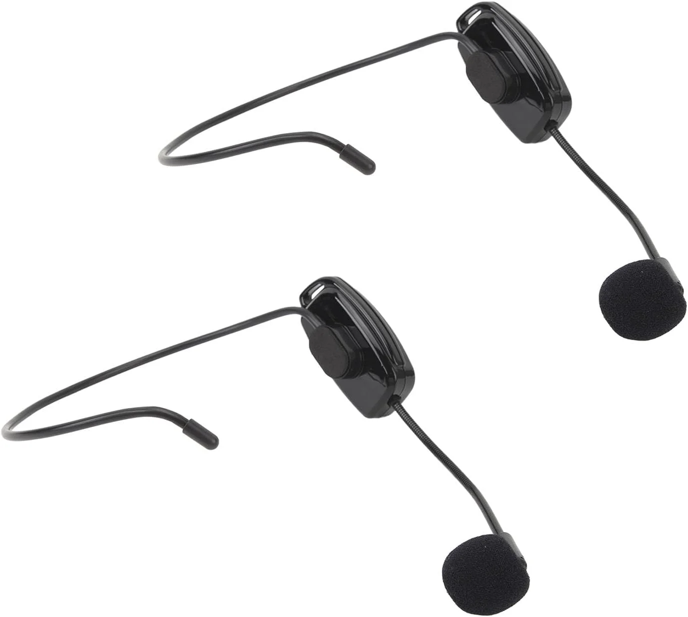 میکروفون هدست 2.4G دو نفره Eujgoov، سیستم میکروفون بی سیم با جفت شدن خودکار، اتصال و پخش، کاهش نویز برای استیج