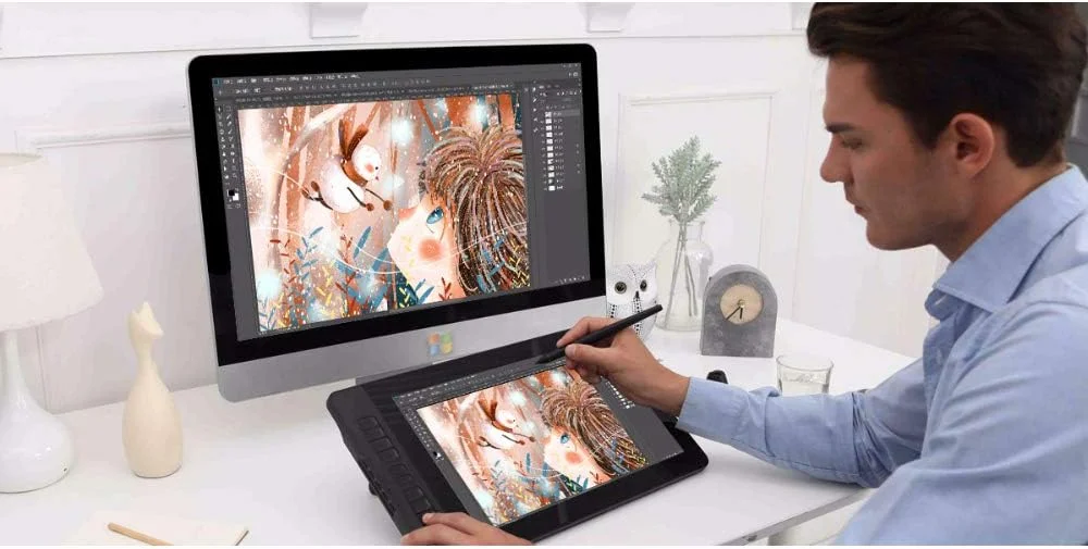 صفحه نمایش تبلت گرافیکی هنری IPS HD 15.6 اینچی با قلم حساس به فشار 8192 سطح و دستکش تبلت طراحی Zeenyi صفحه نمایش تبلت گرافیکی هنری IPS HD 15.6 اینچی با قلم حساس به فشار 8192 سطح و دستکش تبلت طراحی Zeenyi