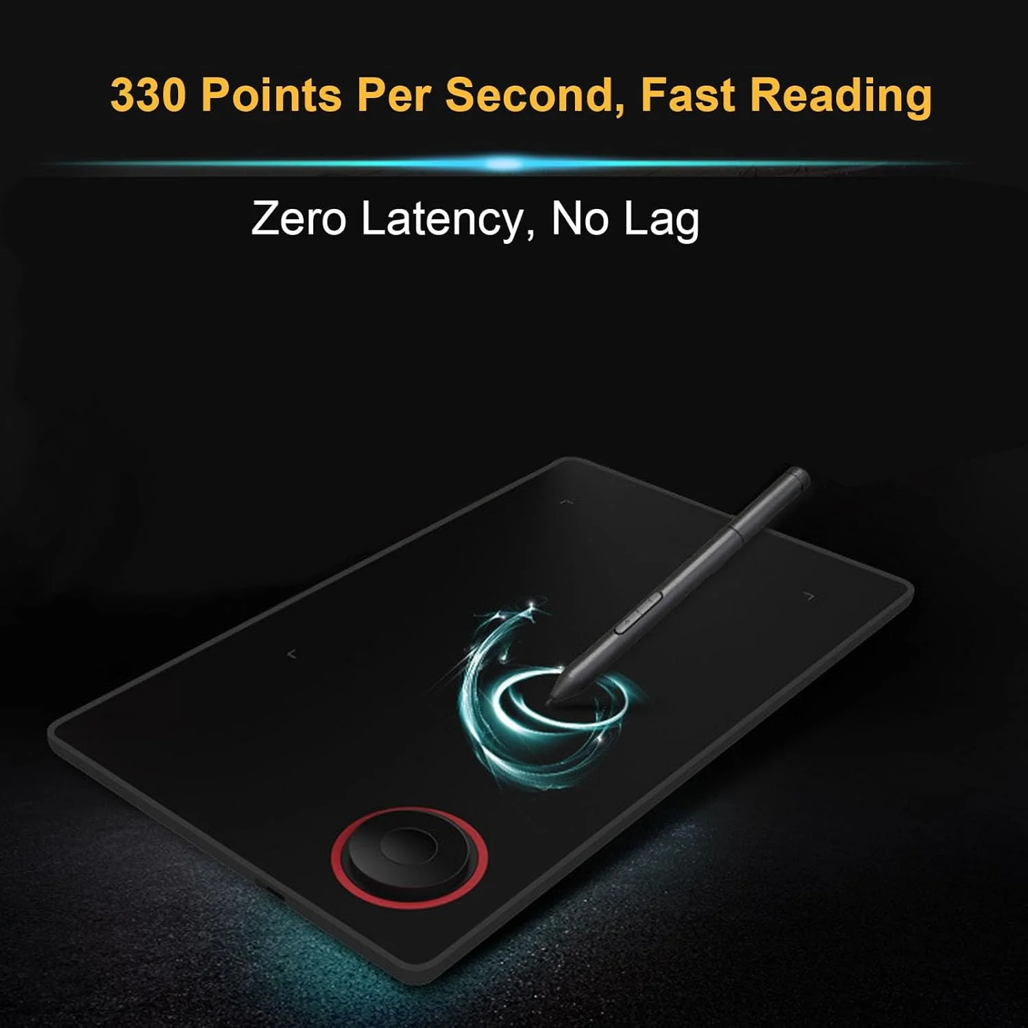 تبلت طراحی دیجیتال، تبلت طراحی گرافیکی 5080LPI با قلم حساس به فشار 8192 سطح برای کامپیوتر 7/8/10 OS X، برای طراحی، نوشتن، دیزاین، آموزش