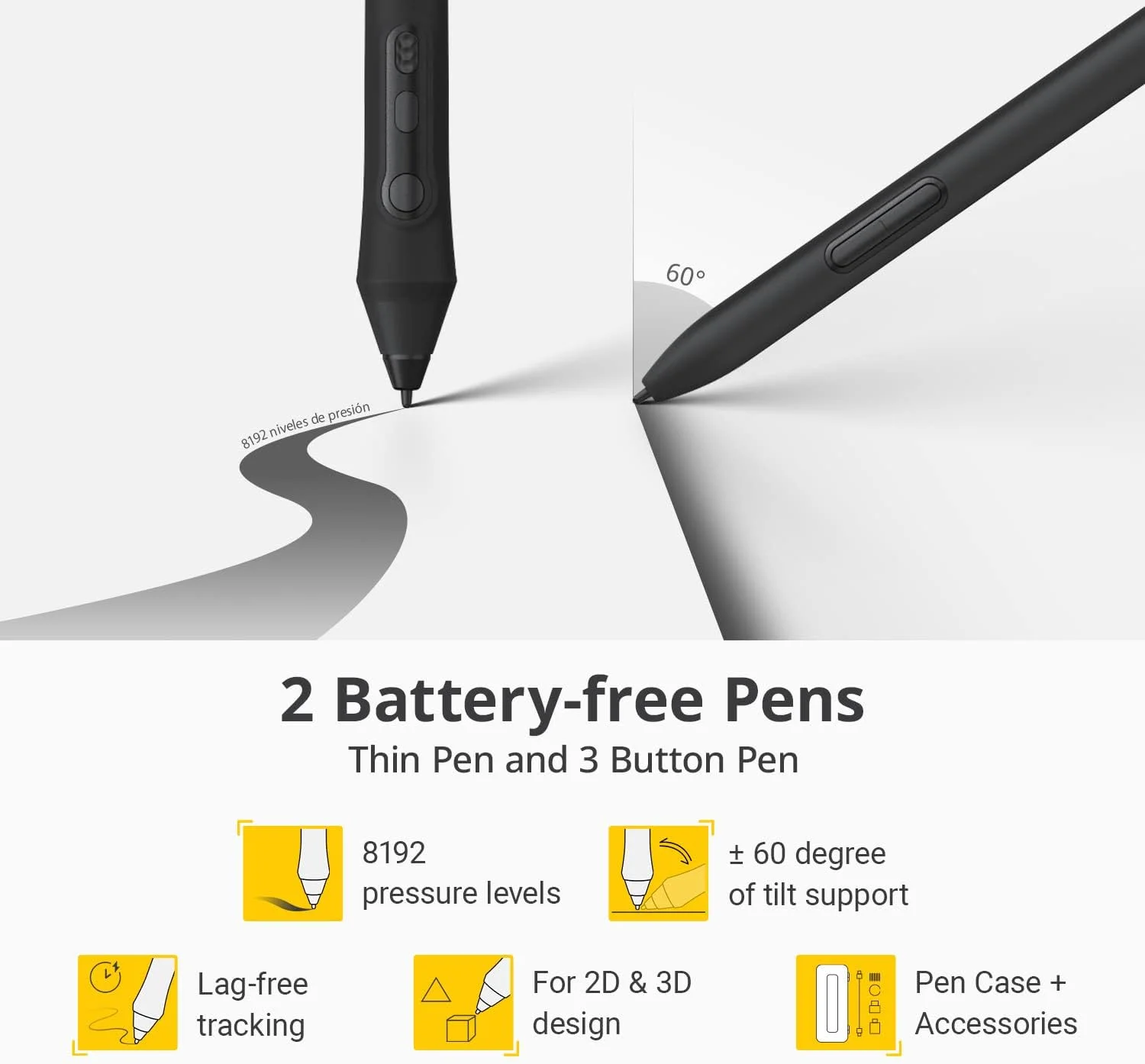 تبلت گرافیکی متوسط XENCELABS، تبلت طراحی بیسیم با 2 قلم دیجیتال بدون نیاز به باتری، قلم استایلوس با پشتیبانی از شیب با 8192 سطح حساسیت فشار قلم، پد طراحی قابل حمل 12 اینچی برای Win/ Mac/ Linux تبلت گرافیکی متوسط XENCELABS، تبلت طراحی بیسیم با 2 قلم دیجیتال بدون نیاز به باتری، قلم استایلوس با پشتیبانی از شیب با 8192 سطح حساسیت فشار قلم، پد طراحی قابل حمل 12 اینچی برای Win/ Mac/ Linux