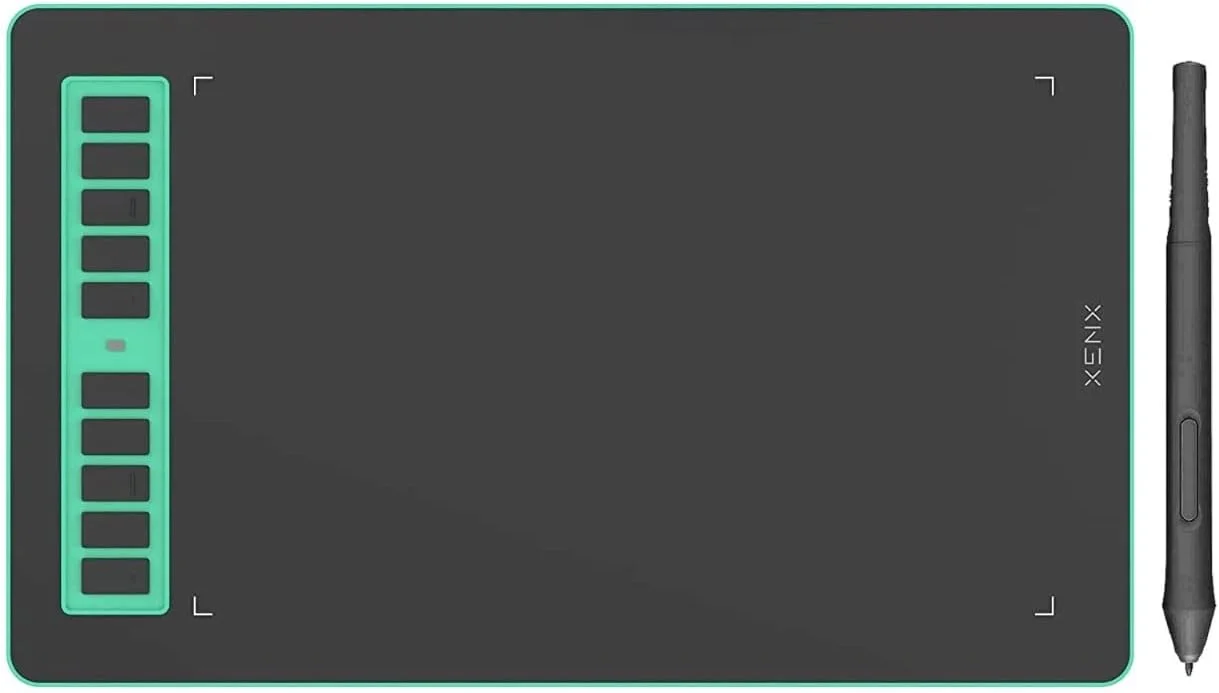 تبلت طراحی گرافیکی XENX P3 با پشتیبانی از MacOS و Android مدل P3-1060، سایز 10x6 اینچ، دارای 10 کلید میانبر، 8192 سطح فشار قلم بدون نیاز به باتری، مناسب برای هنر دیجیتال، طراحی، آموزش الکترونیکی/کلاس های آنلاین، بازی OSU