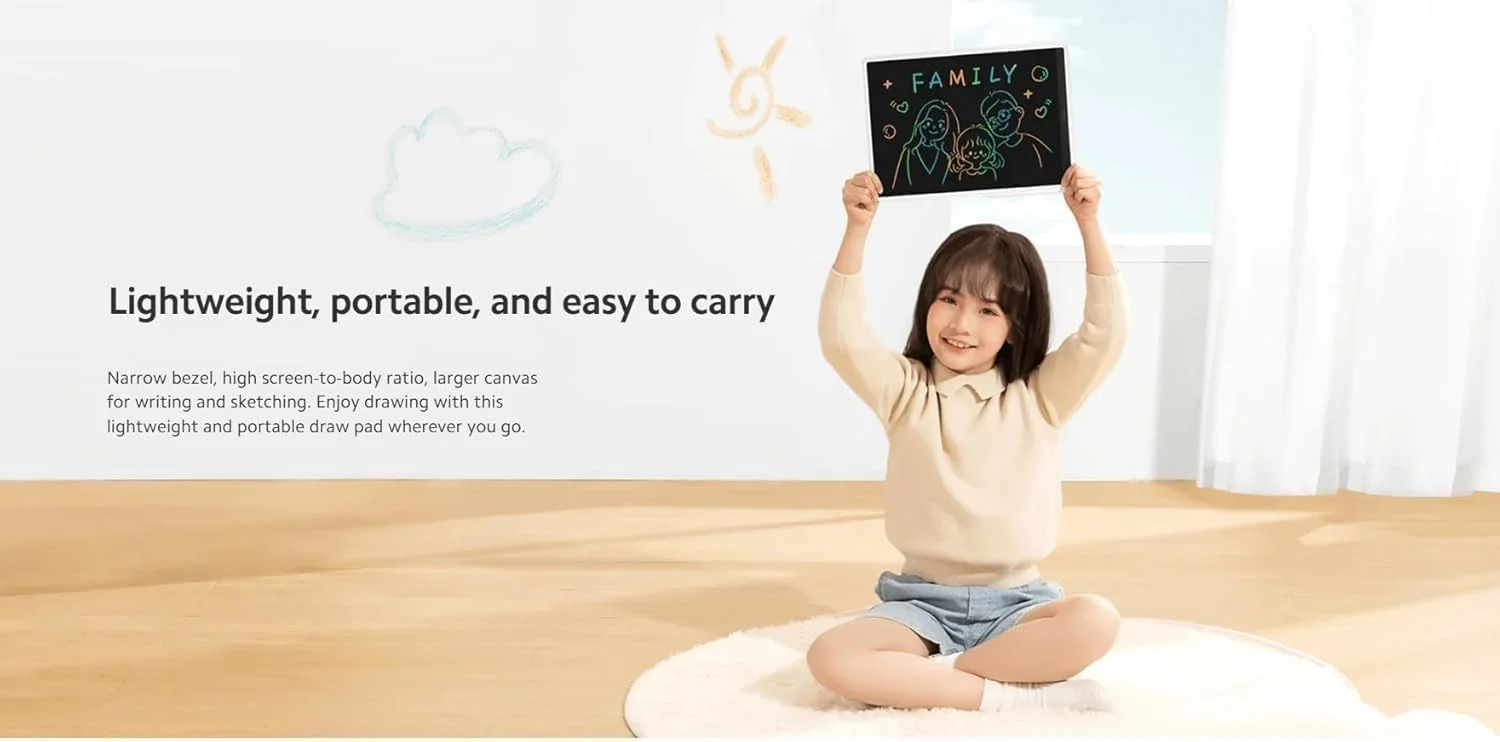 تبلت نوشتاری LCD شیائومی، ۱۳.۵ اینچ، نسخه رنگی، صفحه نمایش محافظ چشم با فیلتر نور آبی، پد طراحی قابل حمل تبلت نوشتاری LCD شیائومی، ۱۳.۵ اینچ، نسخه رنگی، صفحه نمایش محافظ چشم با فیلتر نور آبی، پد طراحی قابل حمل