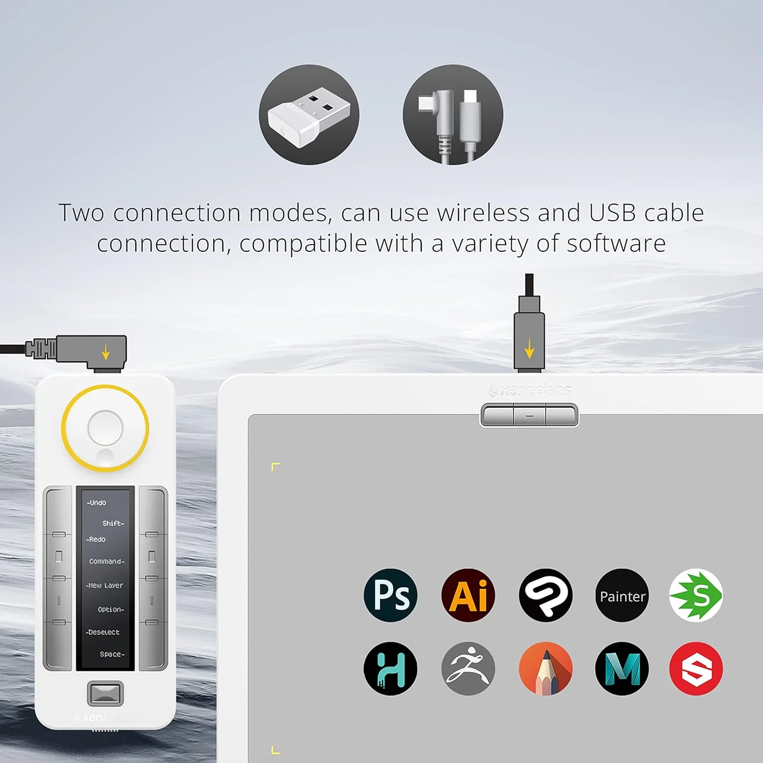 تبلت طراحی XENCELABS، تبلت گرافیکی کامپیوتر با 40 کلید سریع قابل تنظیم، تبلت قلمی فوق العاده نازک 12 اینچی با 2 قلم بدون باتری، 8192 سطح فشار برای ویندوز/ مک/ لینوکس، سفید سحابی تبلت طراحی XENCELABS، تبلت گرافیکی کامپیوتر با 40 کلید سریع قابل تنظیم، تبلت قلمی فوق العاده نازک 12 اینچی با 2 قلم بدون باتری، 8192 سطح فشار برای ویندوز/ مک/ لینوکس، سفید سحابی