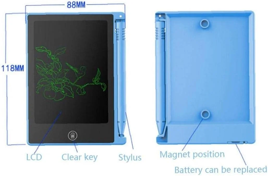 یک عدد تبلت نوشتن ال سی دی مینی 4.5 اینچی، تخته طراحی، تبلت گرافیکی با کلید قفل، پد طراحی دست خط، اسباب بازی و هدیه برای پسران و دختران یک عدد تبلت نوشتن ال سی دی مینی 4.5 اینچی، تخته طراحی، تبلت گرافیکی با کلید قفل، پد طراحی دست خط، اسباب بازی و هدیه برای پسران و دختران