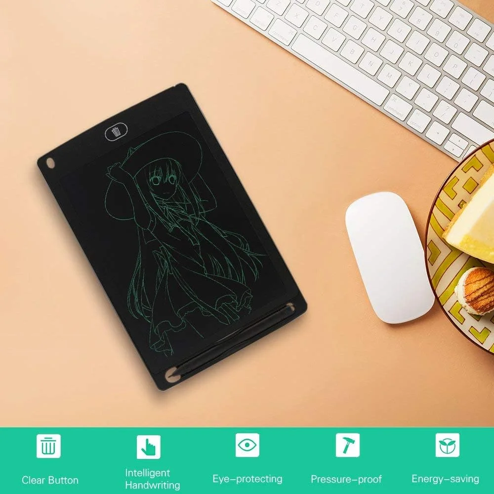 تبلت نوشتاری LCD 8.5 اینچی، پد طراحی قابل حمل، نویسنده الکترونیکی، تخته یادداشت نوشتن و طراحی سازگار با محیط زیست تبلت نوشتاری LCD 8.5 اینچی، پد طراحی قابل حمل، نویسنده الکترونیکی، تخته یادداشت نوشتن و طراحی سازگار با محیط زیست