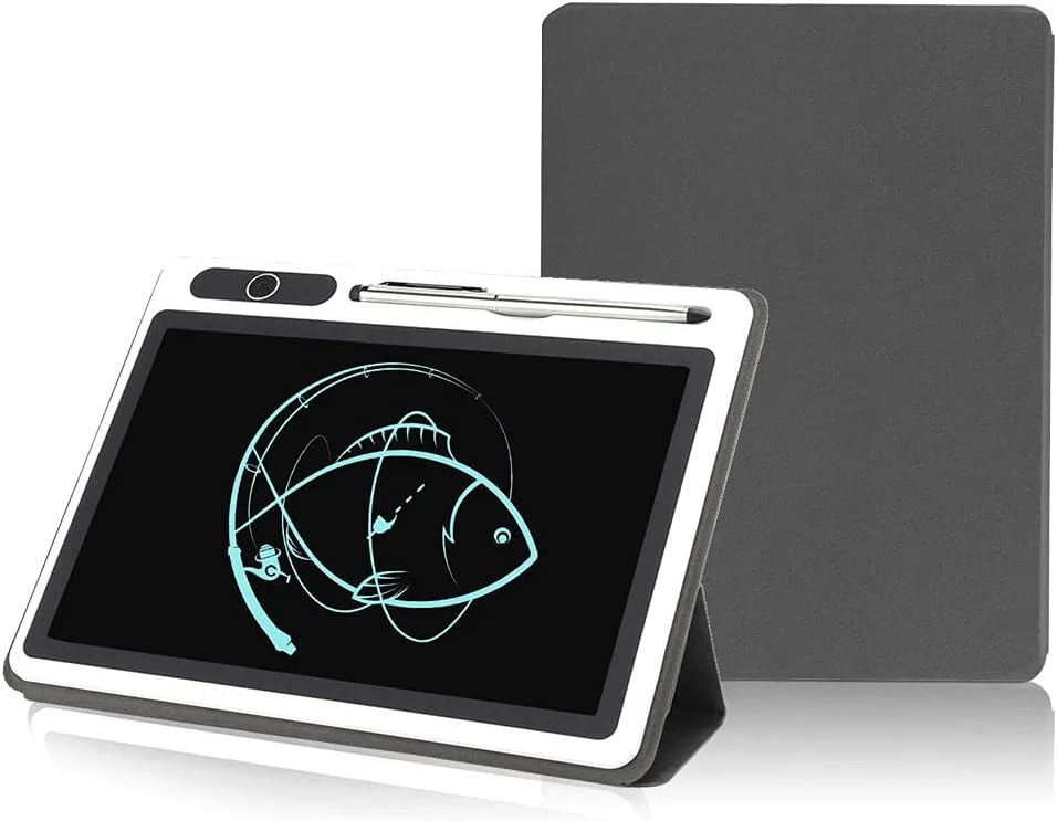 تخته نوشتن ال سی دی، تبلت طراحی، تبلت گرافیکی دیجیتال، با کیف چرمی مصنوعی و قلم، ابزار نقاشی دستی لوازم تجاری، برای کودکان و بزرگسالان در خانه، مدرسه، دفتر و غیره (مشکی) تخته نوشتن ال سی دی، تبلت طراحی، تبلت گرافیکی دیجیتال، با کیف چرمی مصنوعی و قلم، ابزار نقاشی دستی لوازم تجاری، برای کودکان و بزرگسالان در خانه، مدرسه، دفتر و غیره (مشکی)