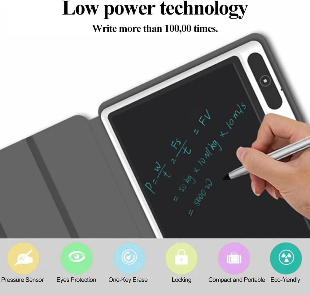 تخته نوشتن ال سی دی، تبلت طراحی، تبلت گرافیکی دیجیتال، با کیف چرمی مصنوعی و قلم، ابزار نقاشی دستی لوازم تجاری، برای کودکان و بزرگسالان در خانه، مدرسه، دفتر و غیره (مشکی) تخته نوشتن ال سی دی، تبلت طراحی، تبلت گرافیکی دیجیتال، با کیف چرمی مصنوعی و قلم، ابزار نقاشی دستی لوازم تجاری، برای کودکان و بزرگسالان در خانه، مدرسه، دفتر و غیره (مشکی)