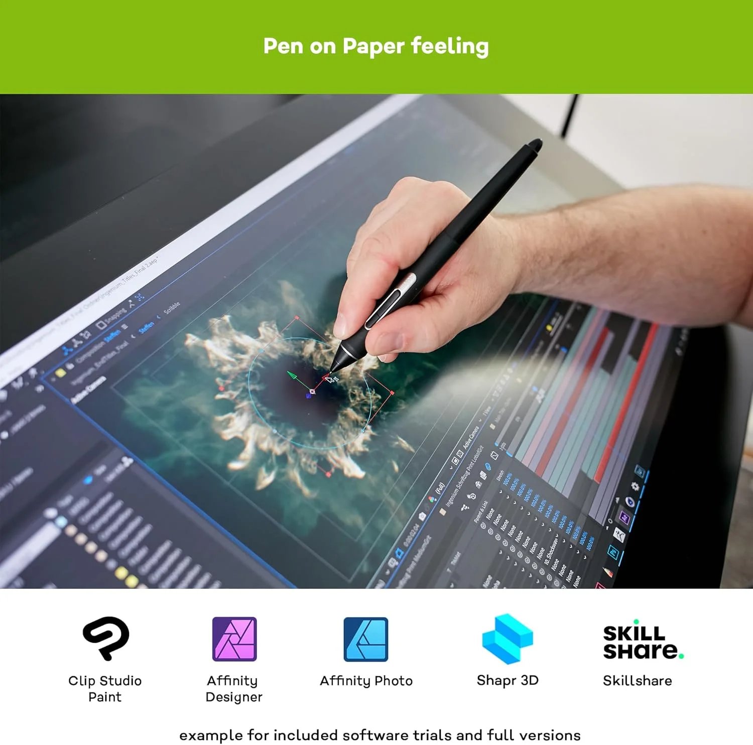 نمایشگر قلم خلاقانه وکام سینتیک پرو 24