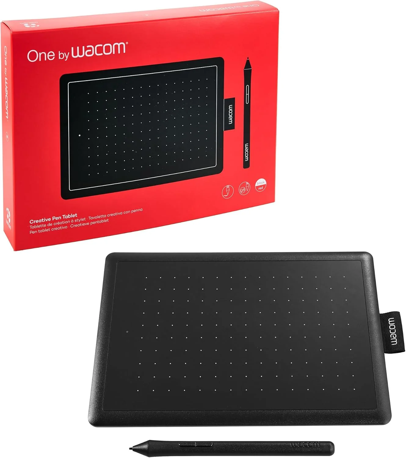 قلم نوری وکوم مدل One by Wacom سایز S مشکی قلم نوری وکوم مدل One by Wacom سایز S مشکی