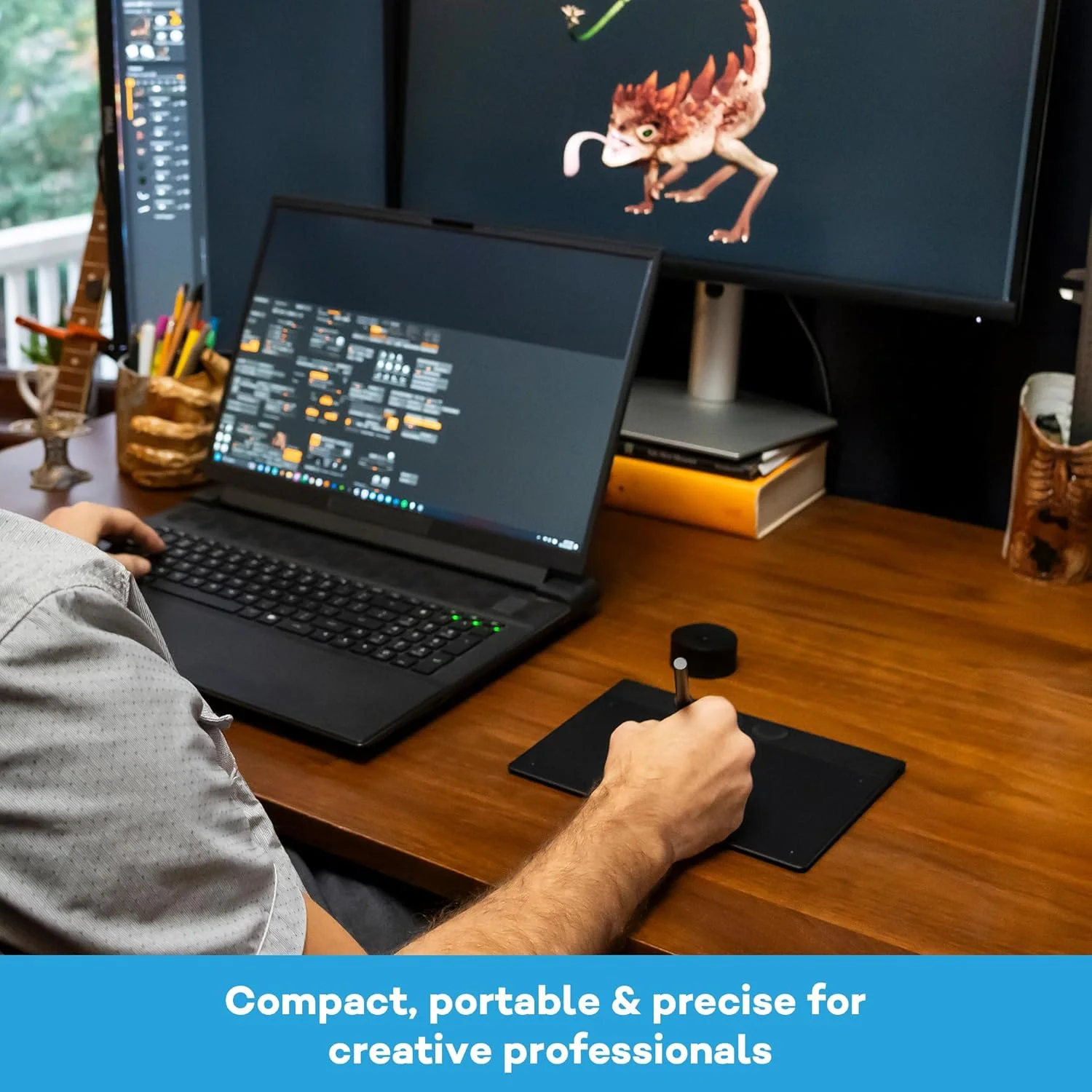 قلم نوری وکام Intuos Pro سایز کوچک، قلم نوری ابتکاری به همراه قلم وکام پرو 3، جمع و جور و سبک - ایده آل برای سازندگانی که همیشه در سفر هستند یا کسانی که فضای میز محدودی دارند، بدون افت عملکرد قلم نوری وکام Intuos Pro سایز کوچک، قلم نوری ابتکاری به همراه قلم وکام پرو 3، جمع و جور و سبک - ایده آل برای سازندگانی که همیشه در سفر هستند یا کسانی که فضای میز محدودی دارند، بدون افت عملکرد