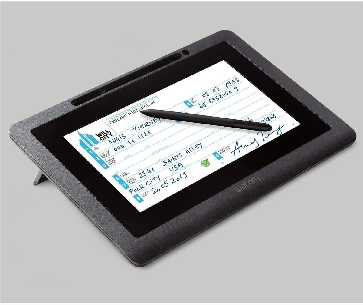 نمایشگر قلم تعاملی 10.1 اینچی وکام DTU-1031AX با قلم بدون باتری و نسخه رایگان نرم افزار Sign Pro PDF (استاندارد) | مشکی | DTU-1031AX