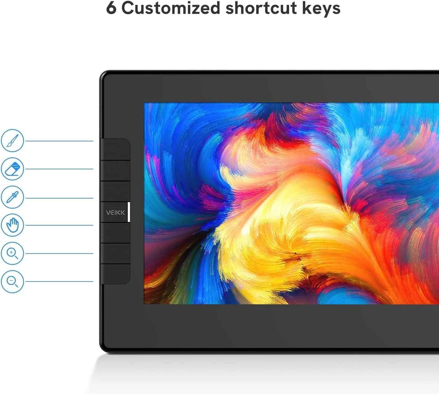تبلت طراحی گرافیکی VEIKK با صفحه نمایش VK1200، پد طراحی دیجیتال 11.6 اینچی با 2 قلم بدون نیاز به باتری، 6 کلید میانبر، عملکرد شیب، پد نوشتن الکترونیکی 8192 سطح فشار برای لپ تاپ و کامپیوترهای شخصی ویندوز و مک تبلت طراحی گرافیکی VEIKK با صفحه نمایش VK1200، پد طراحی دیجیتال 11.6 اینچی با 2 قلم بدون نیاز به باتری، 6 کلید میانبر، عملکرد شیب، پد نوشتن الکترونیکی 8192 سطح فشار برای لپ تاپ و کامپیوترهای شخصی ویندوز و مک