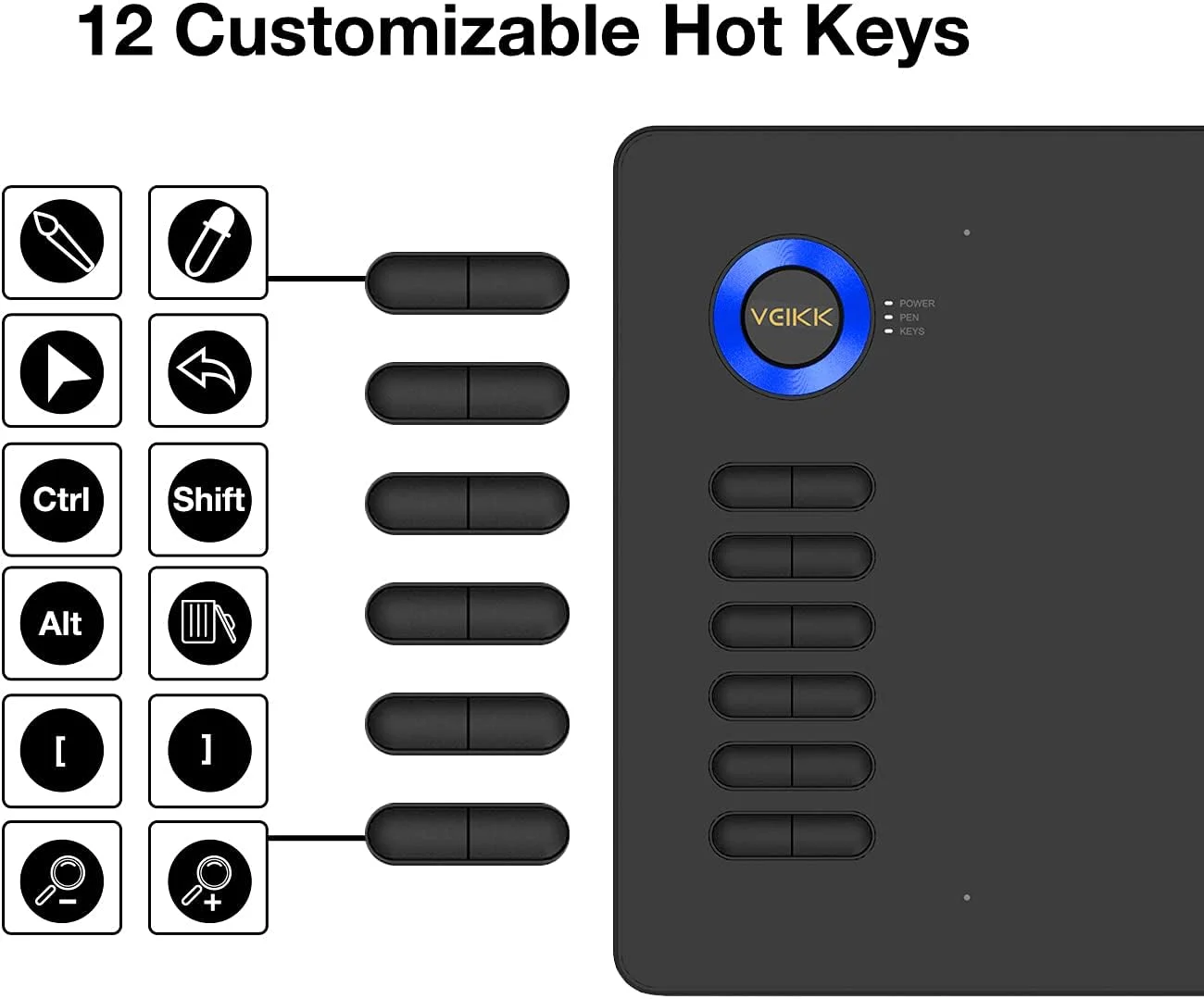 تبلت طراحی گرافیکی دیجیتال VEIKK A15 با قلم بدون باتری و 12 کلید میانبر، 20 نوک و 1 دستکش هنرمند (حساسیت فشار 8192 سطح) (آبی) تبلت طراحی گرافیکی دیجیتال VEIKK A15 با قلم بدون باتری و 12 کلید میانبر، 20 نوک و 1 دستکش هنرمند (حساسیت فشار 8192 سطح) (آبی)