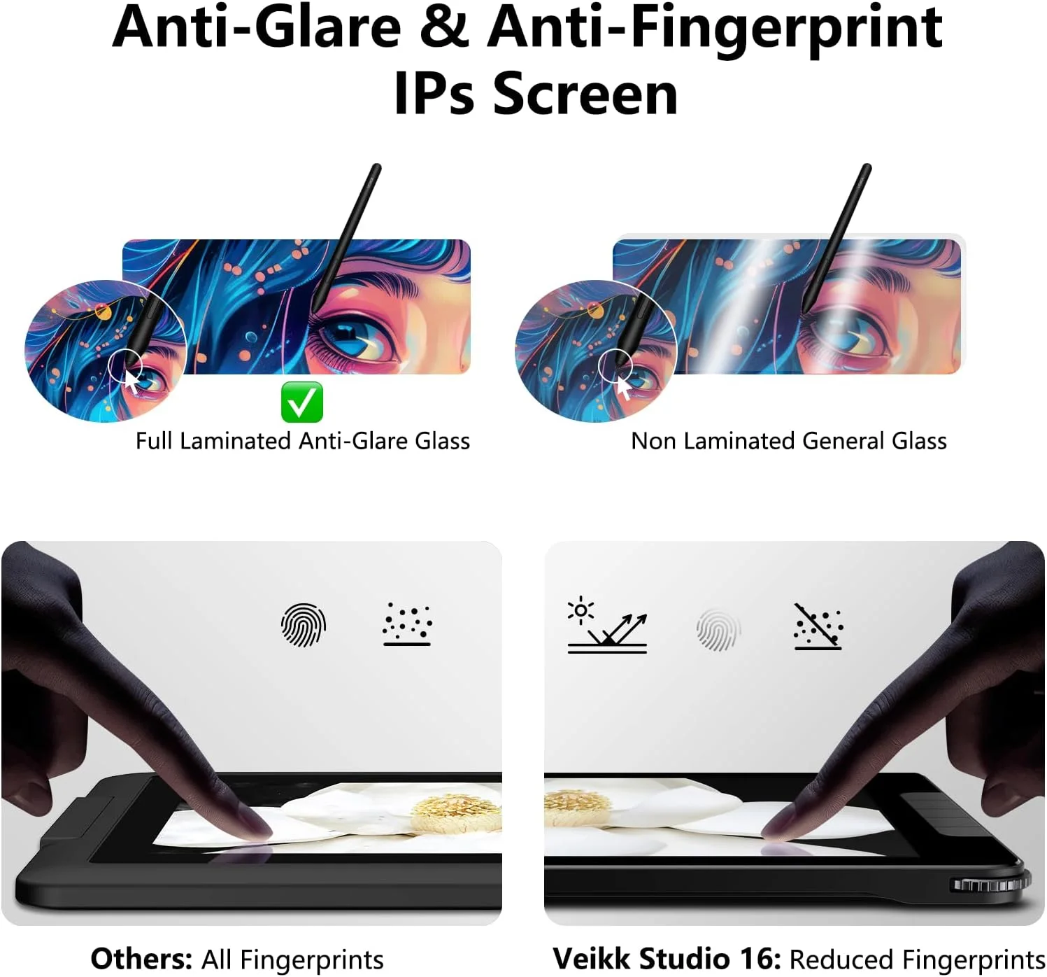 تبلت طراحی ویک استودیو 16 با صفحه نمایش 15.6 اینچی، صفحه نمایش قلمی کاملاً لمینت شده با شیشه ضد تابش نور (125% sRGB)، قلم بدون باتری با 16384 سطح فشار (2 عدد)، 5 کلید میانبر و دکمه چرخشی سریع، پایه قابل تنظیم تبلت طراحی ویک استودیو 16 با صفحه نمایش 15.6 اینچی، صفحه نمایش قلمی کاملاً لمینت شده با شیشه ضد تابش نور (125% sRGB)، قلم بدون باتری با 16384 سطح فشار (2 عدد)، 5 کلید میانبر و دکمه چرخشی سریع، پایه قابل تنظیم