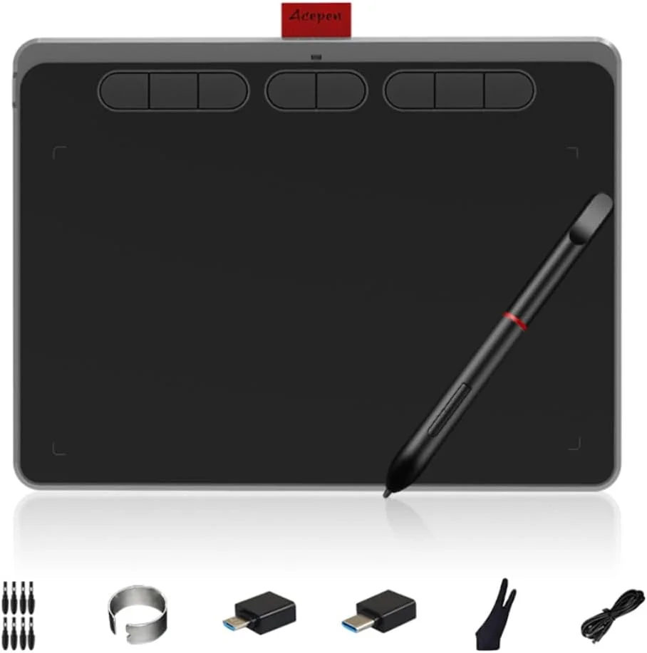 تبلت طراحی گرافیکی فوق العاده نازک با قلم بدون نیاز به باتری، 8192 سطح فشار، 8 کلید میانبر قابل تنظیم، ناحیه فعال 9x5 اینچ، سازگار با ویندوز، مک، اندروید برای طراحی، تدریس، دوره های آنلاین تبلت طراحی گرافیکی فوق العاده نازک با قلم بدون نیاز به باتری، 8192 سطح فشار، 8 کلید میانبر قابل تنظیم، ناحیه فعال 9x5 اینچ، سازگار با ویندوز، مک، اندروید برای طراحی، تدریس، دوره های آنلاین
