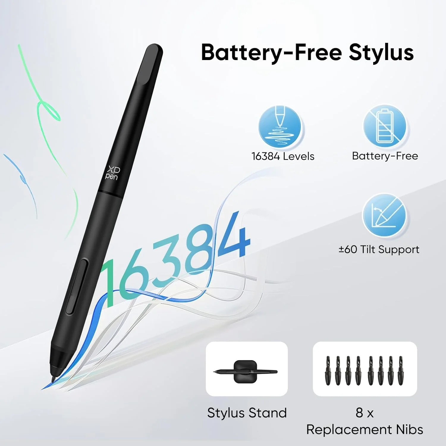 قلم نوری XPPen مدل Deco 01 V3 با قلم بدون نیاز به باتری و 16384 سطح فشار، تبلت گرافیکی 10x6 اینچ OSU، 8 کلید میانبر برای هنر دیجیتال، آموزش، بازی، پد طراحی برای Chrome، PC، Mac، Android