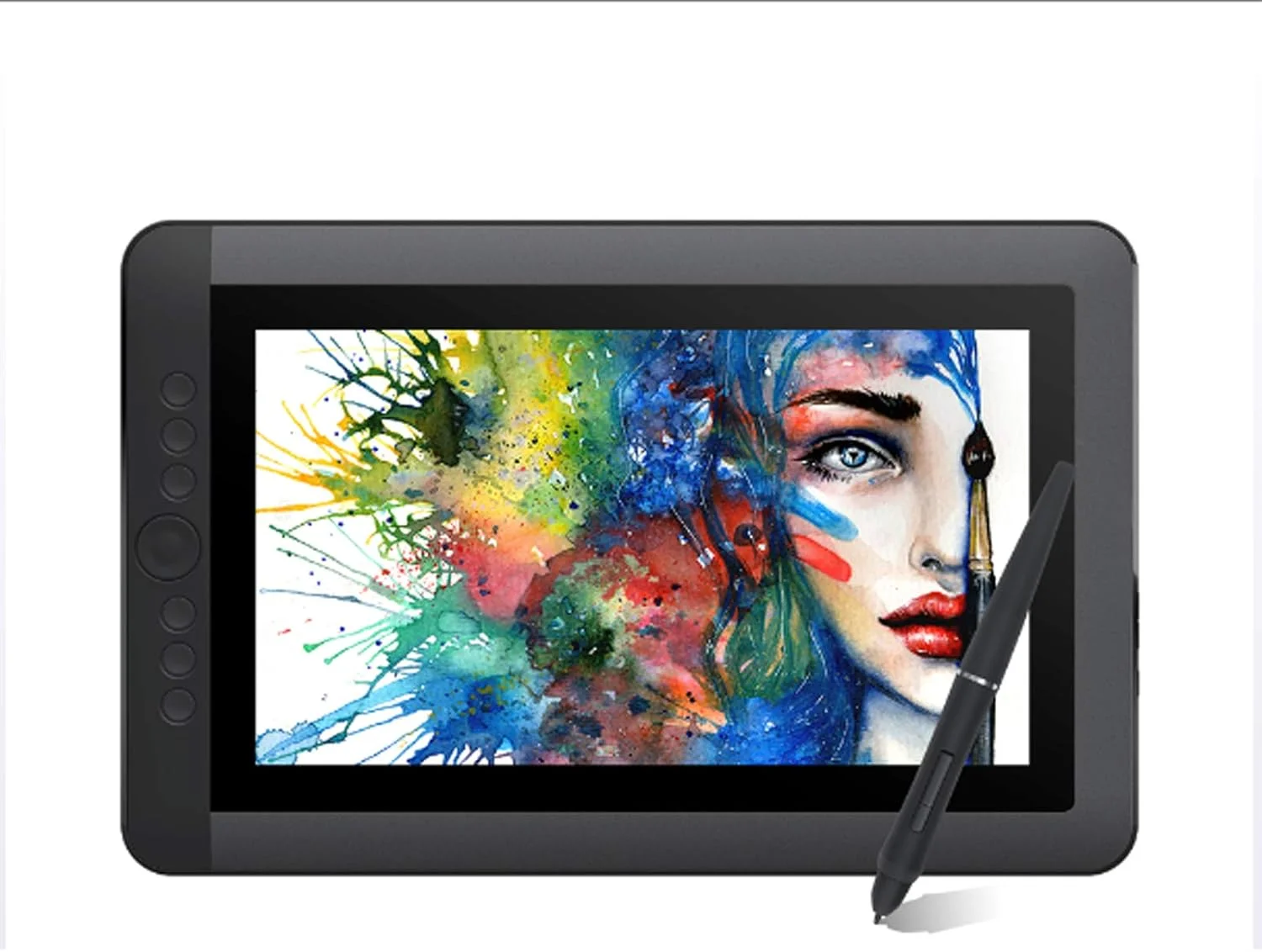 تبلت طراحی گرافیکی با صفحه نمایش 8192 سطح حساسیت، 13.3 اینچ IPS، تبلت هنری دیجیتال با کلیدهای میانبر و یک دکمه چرخشی