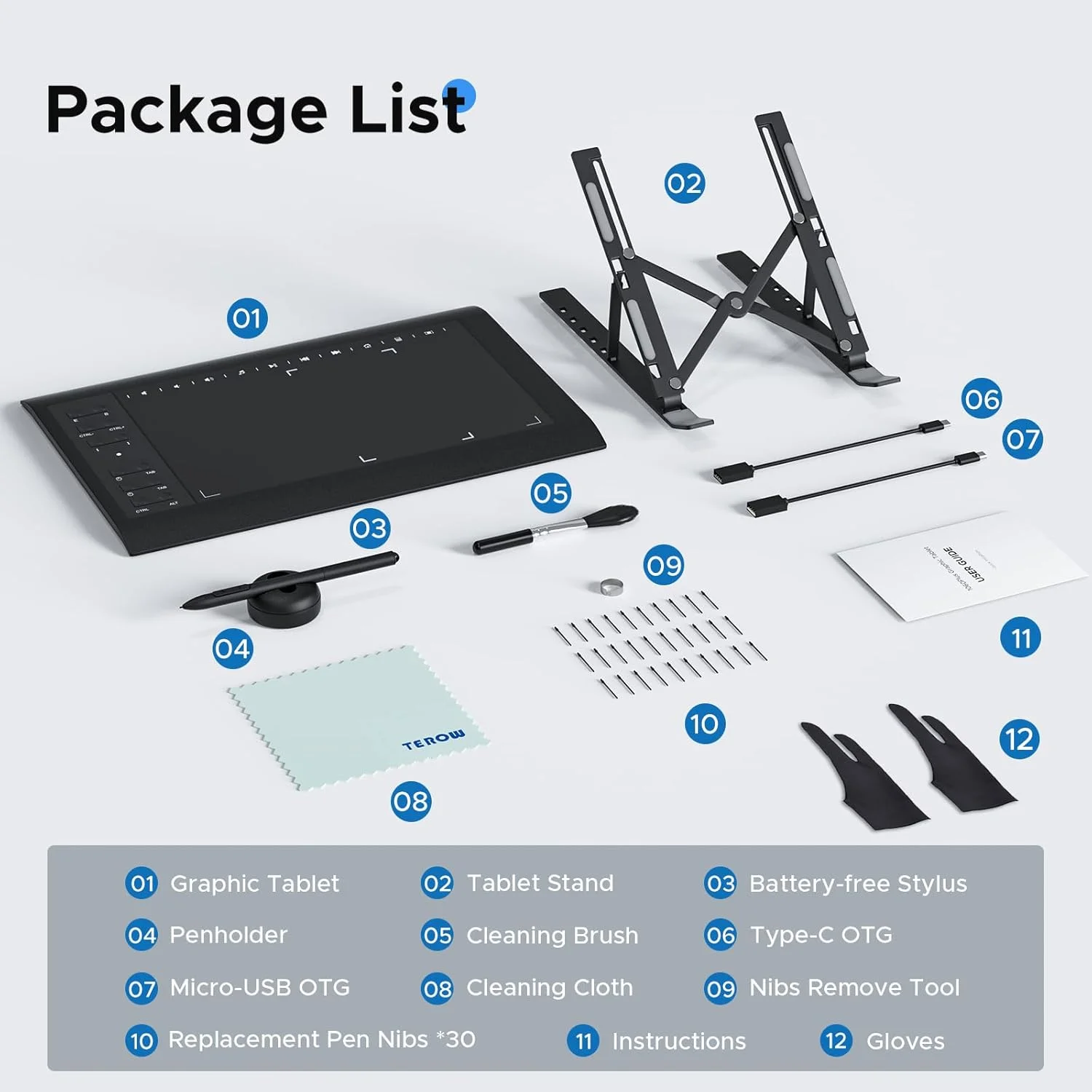 تبلت طراحی گرافیکی، تبلت طراحی 10x6 اینچی با قلم بدون باتری 8192 سطح و پایه، 12 کلید میانبر، پد طراحی دیجیتال سازگار با PC/Mac/Android برای نقاشی، طراحی و آموزش آنلاین تبلت طراحی گرافیکی، تبلت طراحی 10x6 اینچی با قلم بدون باتری 8192 سطح و پایه، 12 کلید میانبر، پد طراحی دیجیتال سازگار با PC/Mac/Android برای نقاشی، طراحی و آموزش آنلاین