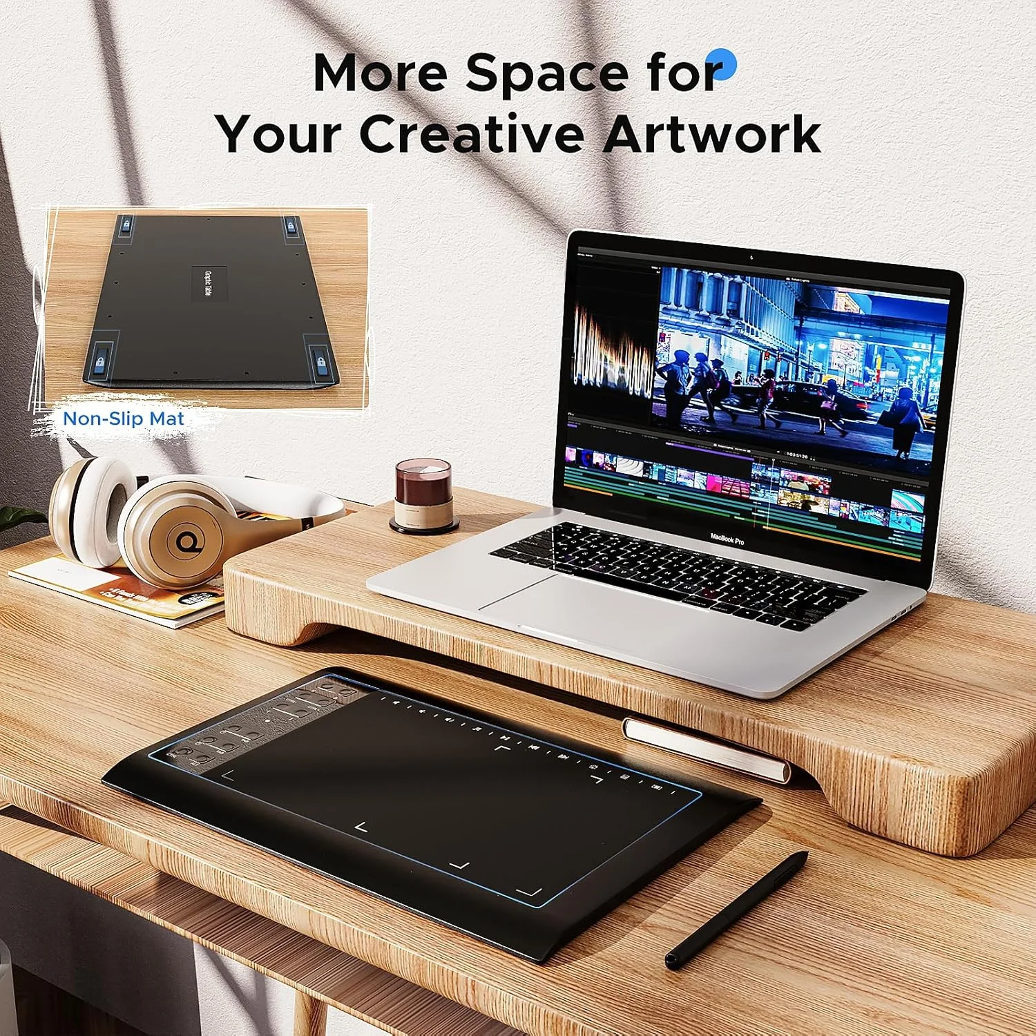 تبلت طراحی گرافیکی، تبلت طراحی 10x6 اینچی با قلم بدون باتری 8192 سطح و پایه، 12 کلید میانبر، پد طراحی دیجیتال سازگار با PC/Mac/Android برای نقاشی، طراحی و آموزش آنلاین تبلت طراحی گرافیکی، تبلت طراحی 10x6 اینچی با قلم بدون باتری 8192 سطح و پایه، 12 کلید میانبر، پد طراحی دیجیتال سازگار با PC/Mac/Android برای نقاشی، طراحی و آموزش آنلاین