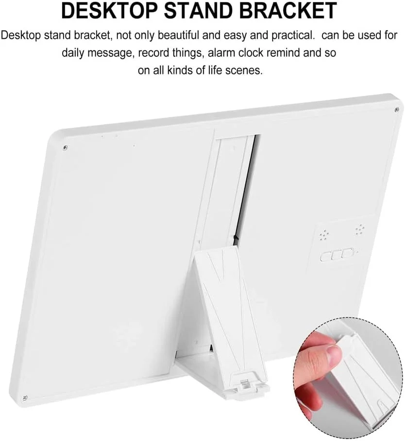 تقویم و تبلت طراحی الکترونیکی LCD – پد دستنویس دیجیتال با ساعت، زنگ هشدار، نمایشگر دما – تخته یادداشت قابل استفاده مجدد برای خانه، دفتر، مدرسه (مشکی) تقویم و تبلت طراحی الکترونیکی LCD – پد دستنویس دیجیتال با ساعت، زنگ هشدار، نمایشگر دما – تخته یادداشت قابل استفاده مجدد برای خانه، دفتر، مدرسه (مشکی)