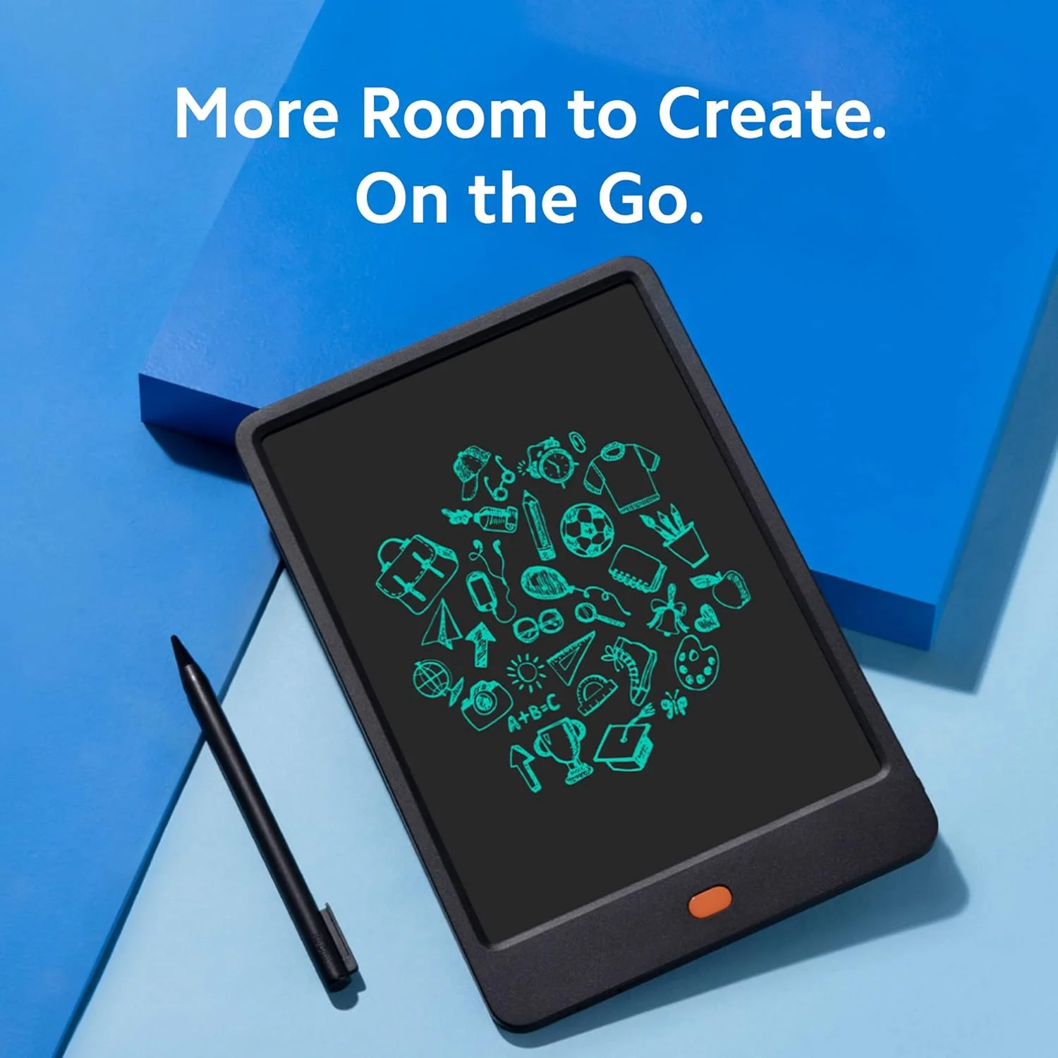 پد نوشتاری LCD قابل بازنویسی ردمی با صفحه نمایش ضد تابش نور 21.5 سانتی متر (8.5 اینچ) برای طراحی، بازی، دست خط، هدیه برای کودکان و بزرگسالان با دکمه قفل ضد پاک شدن (مشکی)