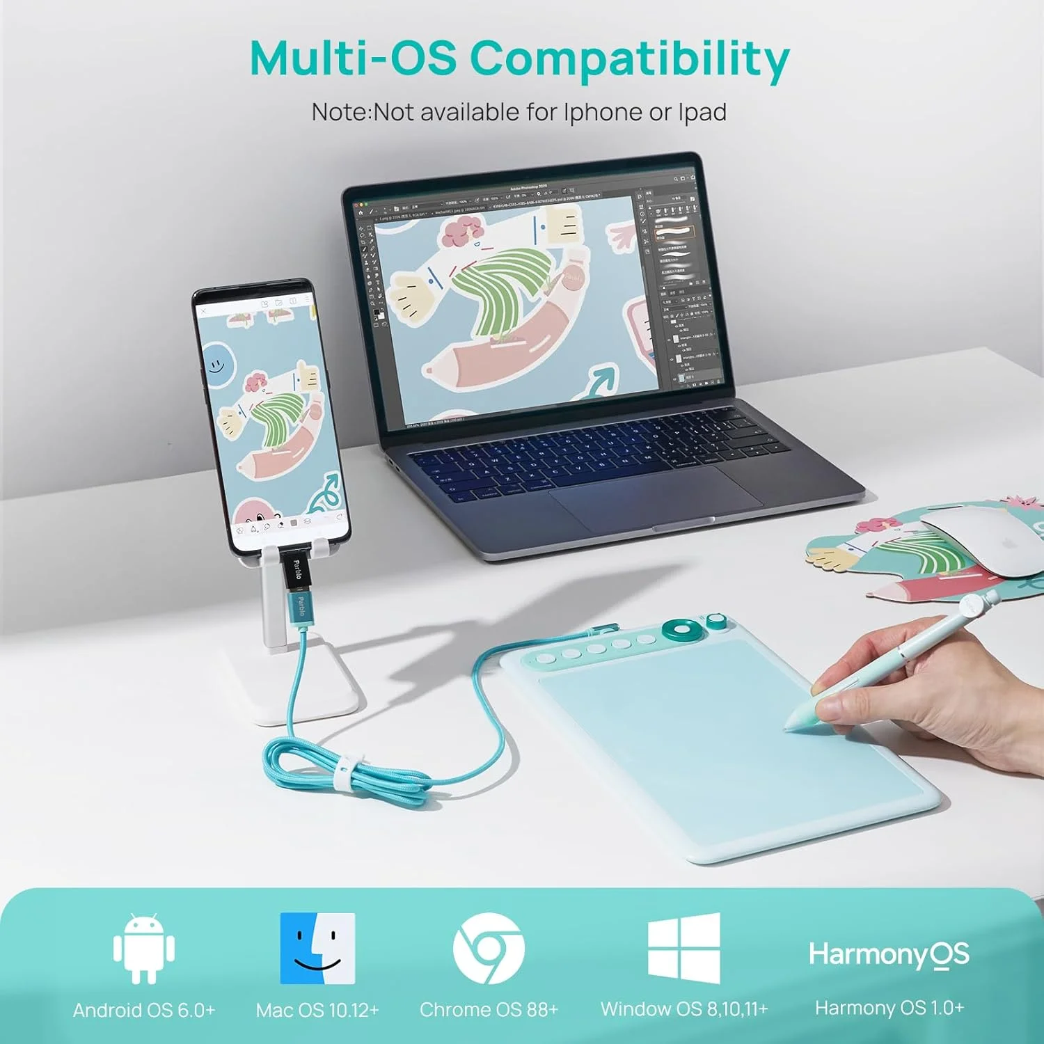 تبلت طراحی پاربلو اینتنگبو X7، تبلت گرافیکی 7x4 اینچ، تبلت طراحی دیجیتال با قابلیت تغییر حالت، 6 کلید قابل تنظیم، قلم بدون نیاز به باتری S01 برای هنر دیجیتال، طراحی، کار با ویندوز/مک، اندروید تبلت طراحی پاربلو اینتنگبو X7، تبلت گرافیکی 7x4 اینچ، تبلت طراحی دیجیتال با قابلیت تغییر حالت، 6 کلید قابل تنظیم، قلم بدون نیاز به باتری S01 برای هنر دیجیتال، طراحی، کار با ویندوز/مک، اندروید