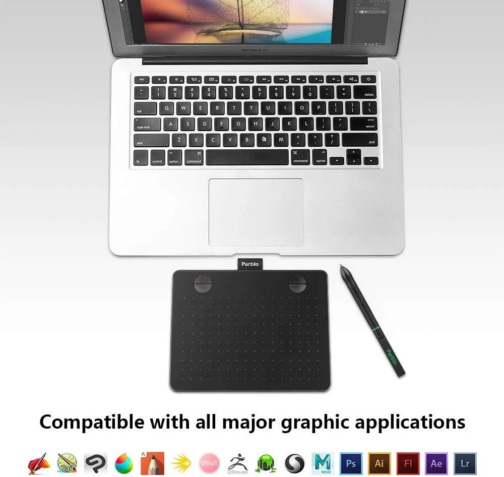 تبلت طراحی پاربلو A640 با قلم استایلوس بدون باتری 8192 سطح، تبلت طراحی گرافیکی 7.2 x 5.9 اینچ برای آثار هنری دیجیتال، طراحی، اسکچ، طراحی، نقاشی تبلت طراحی پاربلو A640 با قلم استایلوس بدون باتری 8192 سطح، تبلت طراحی گرافیکی 7.2 x 5.9 اینچ برای آثار هنری دیجیتال، طراحی، اسکچ، طراحی، نقاشی