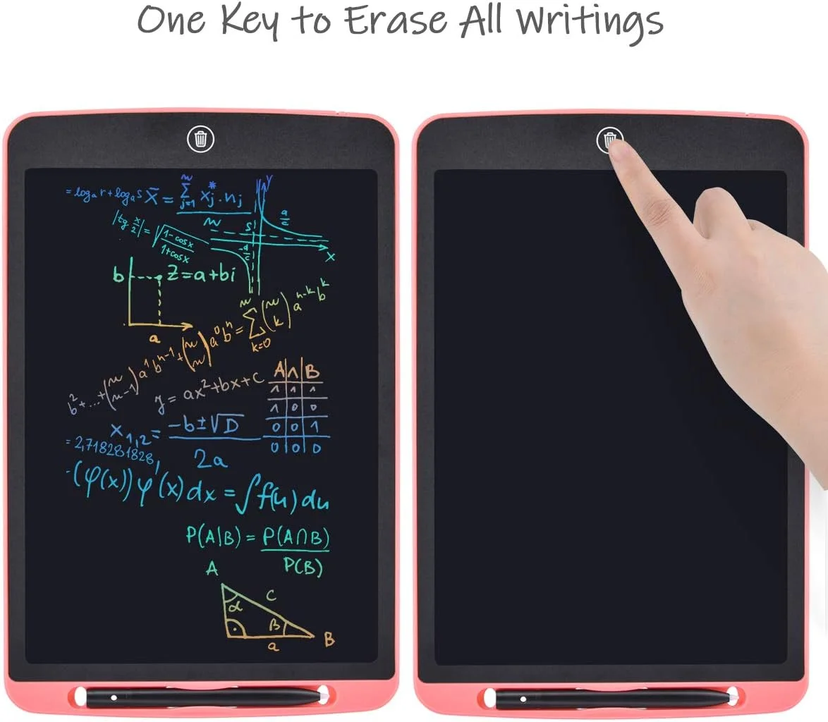 تبلت نوشتاری ال سی دی 12 اینچی، تبلت گرافیکی الکترونیکی قابل حمل برای کودکان و بزرگسالان با کیف محافظ، مناسب برای خانه، مدرسه و اداره (صورتی) تبلت نوشتاری ال سی دی 12 اینچی، تبلت گرافیکی الکترونیکی قابل حمل برای کودکان و بزرگسالان با کیف محافظ، مناسب برای خانه، مدرسه و اداره (صورتی)