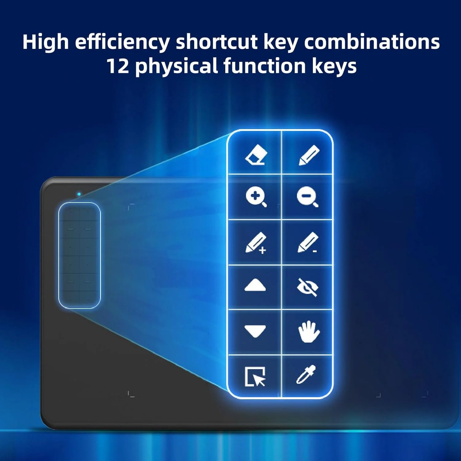 تبلت طراحی گرافیکی، تبلت گرافیکی با مساحت بزرگ 10x6 اینچ با 8192 سطح فشار، 12 کلید میانبر تبلت هنری دیجیتال برای طراحی، نوشتن، تدریس و کار طراحی تبلت طراحی گرافیکی، تبلت گرافیکی با مساحت بزرگ 10x6 اینچ با 8192 سطح فشار، 12 کلید میانبر تبلت هنری دیجیتال برای طراحی، نوشتن، تدریس و کار طراحی