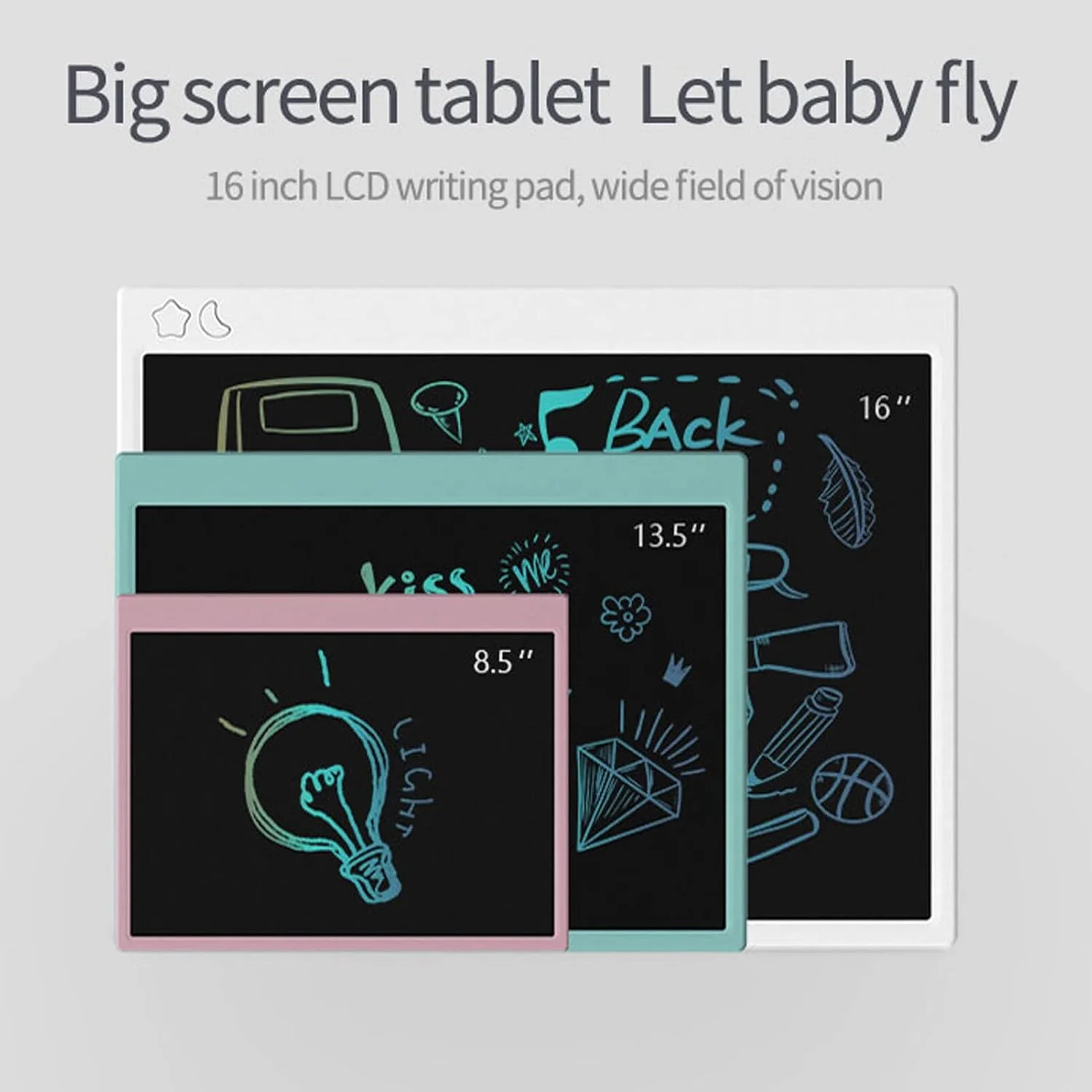 تبلت نوشتاری ال سی دی 16 اینچی Labymos، تبلت گرافیکی الکترونیکی، مناسب برای نوشتن و طراحی در خانه، مدرسه، دفتر، آبی