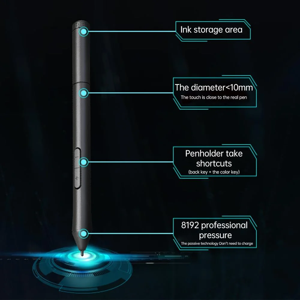 تبلت طراحی دیجیتال Labymos G30 با صفحه کار 7 * 5 اینچ، 8192 سطح حساسیت به فشار، نرخ نمونه برداری 233PPS