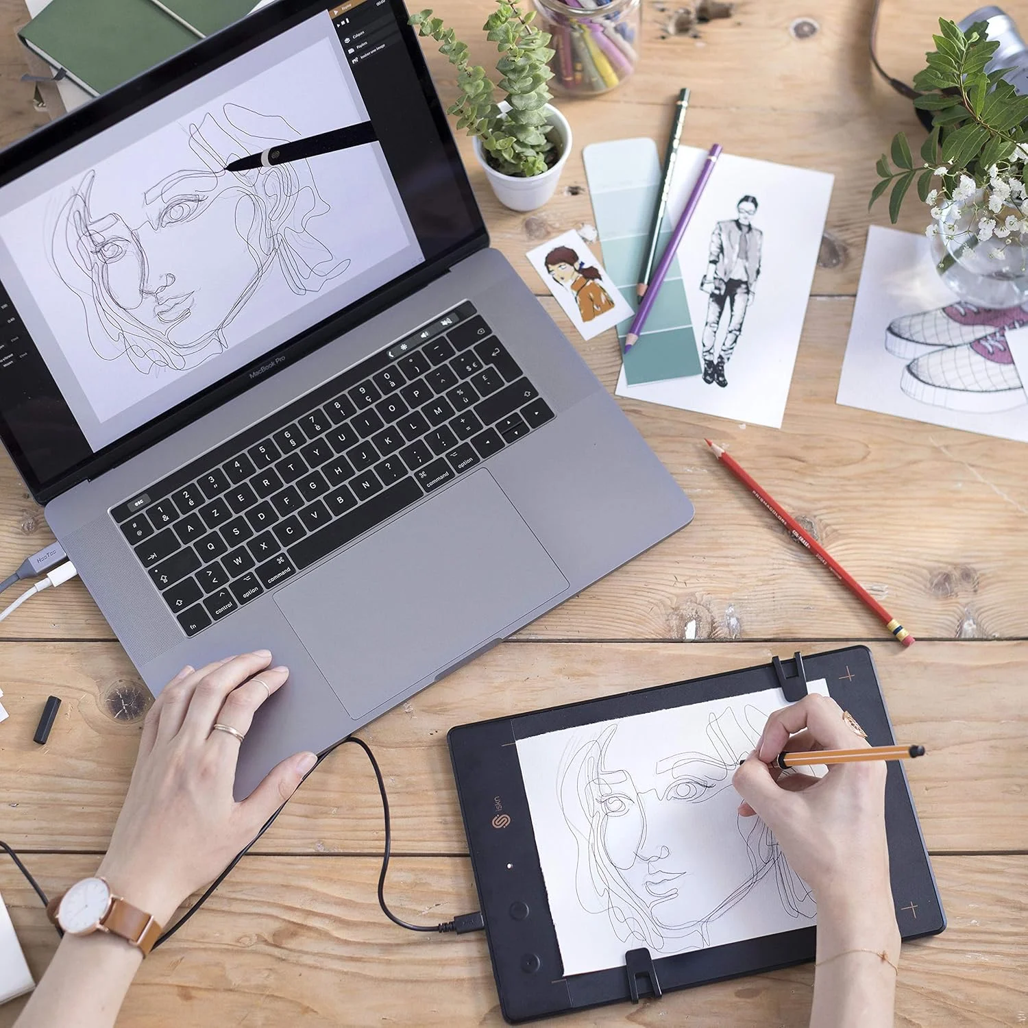 ایسکِن The Slate 2+ تبلت گرافیکی مداد و کاغذ